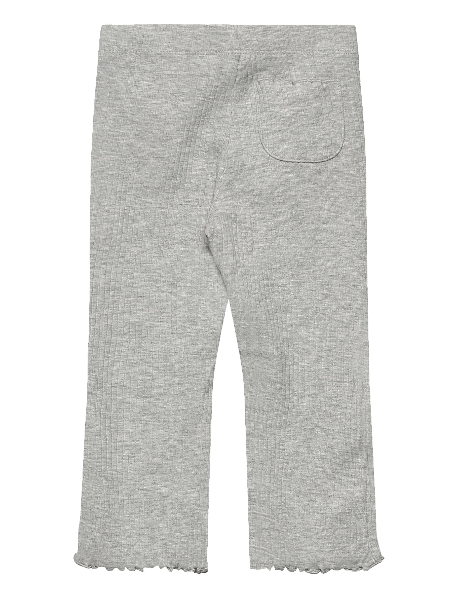 Mango - Ribbed flared leggings - leggings - medium grey - 1