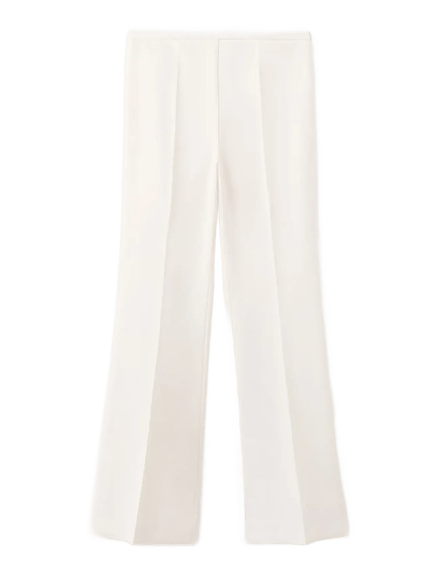 Mango - High-waist suits trousers - habitbukser - yellow - 1