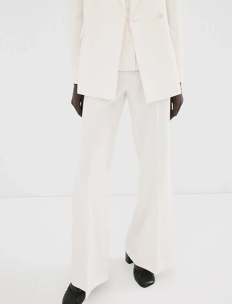 Mango - High-waist suits trousers - habitbukser - yellow - 0