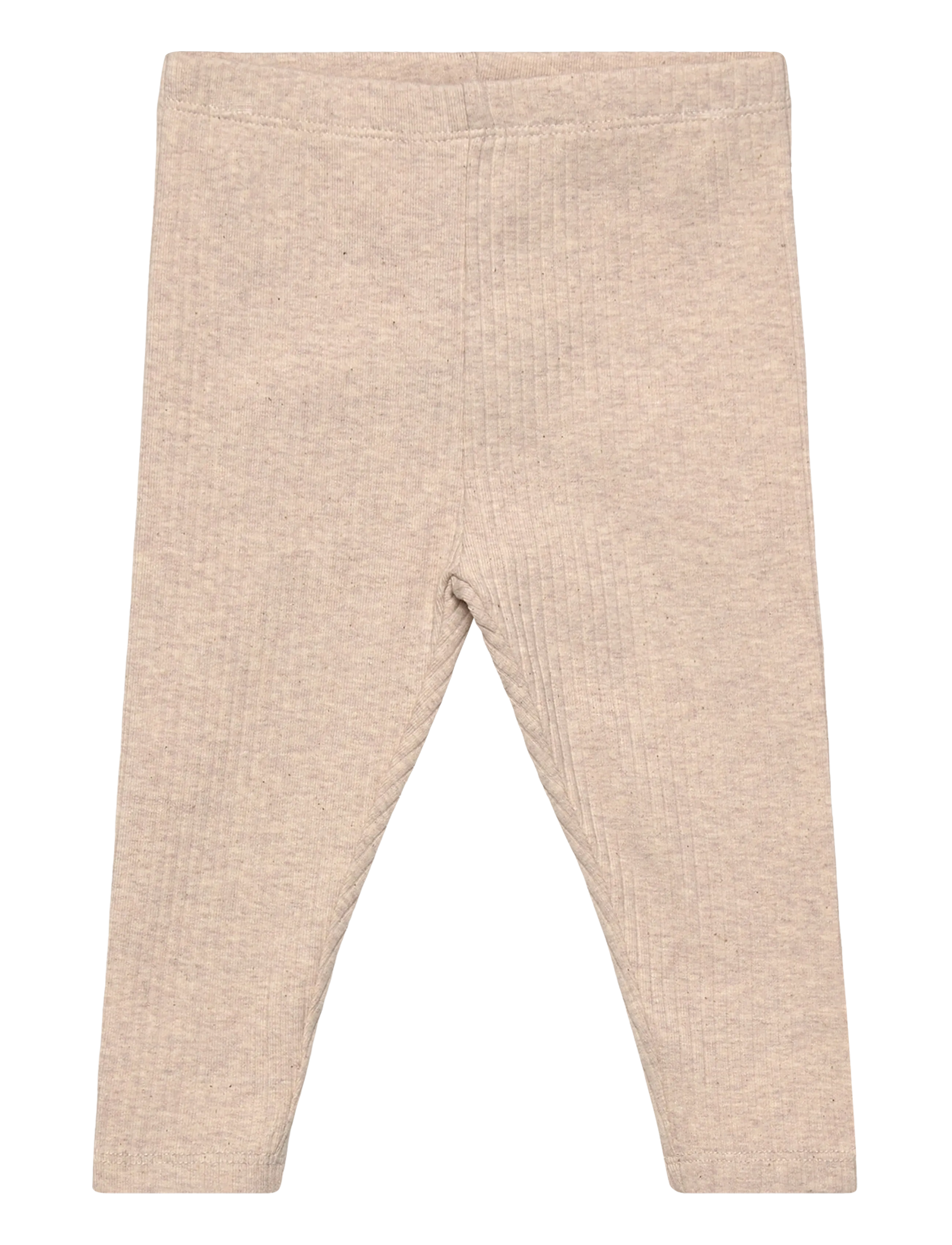 Mango Cotton ribbed leggings - Kläder - LT PASTEL BROWN / brown