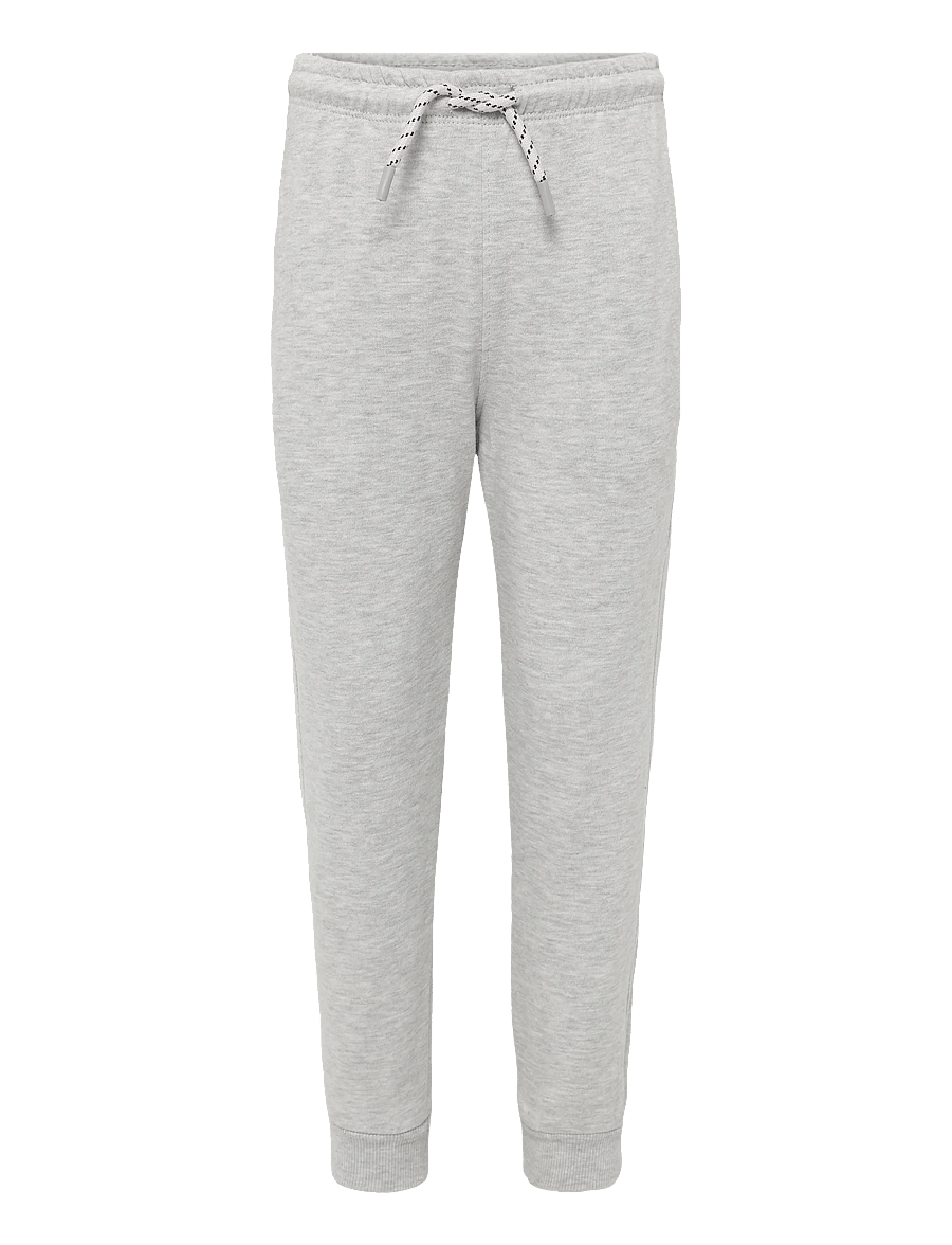 Mango - Cotton jogger-style trousers - mjukisbyxor - medium grey - 0