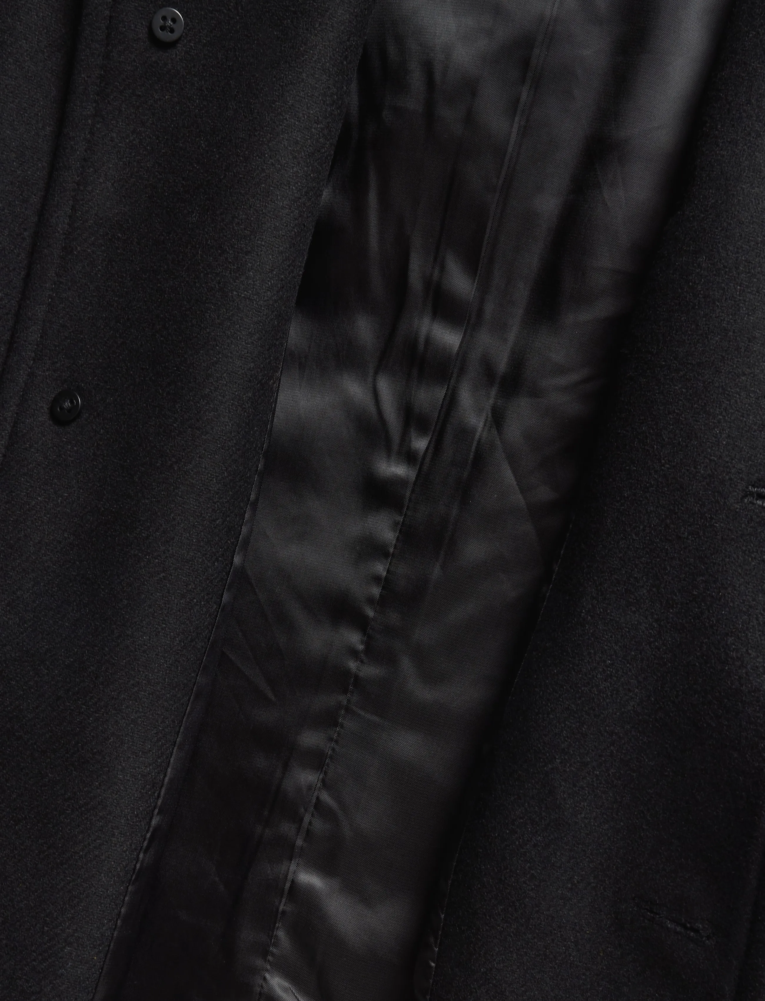 Mango - Wool funnel neck coat - black - 4