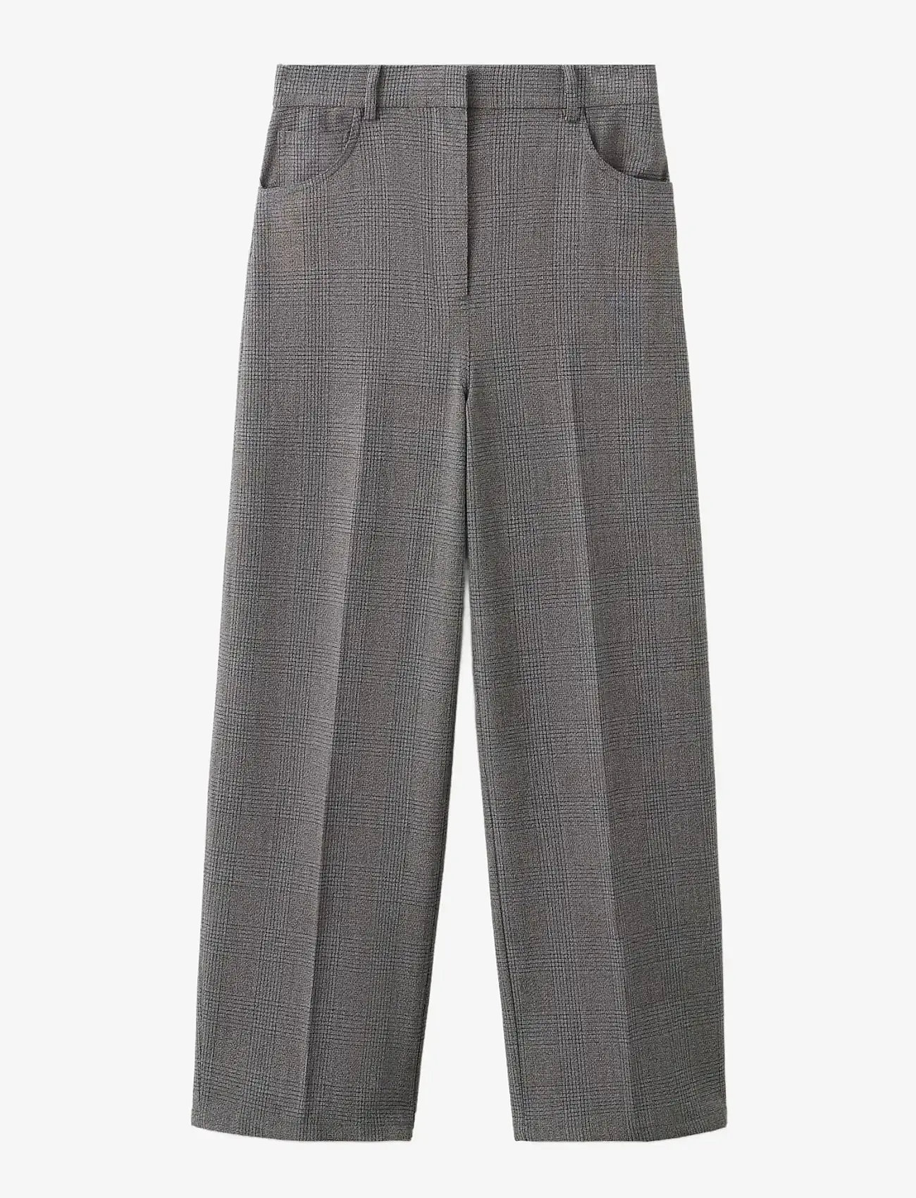 Mango - Mid-rise suit trousers - habitbukser - grey - 1