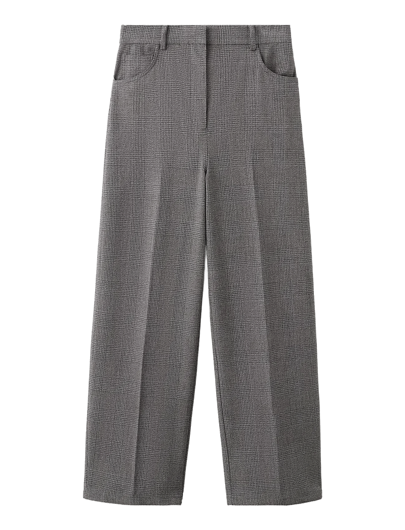 Mango - Mid-rise suit trousers - habitbukser - grey - 1