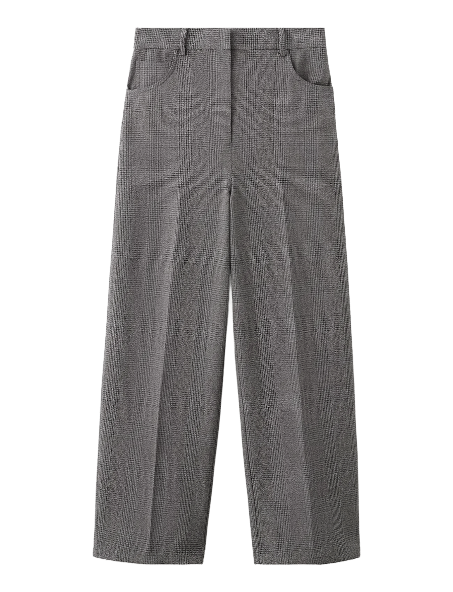 Mango - Mid-rise suit trousers - habitbukser - grey - 1