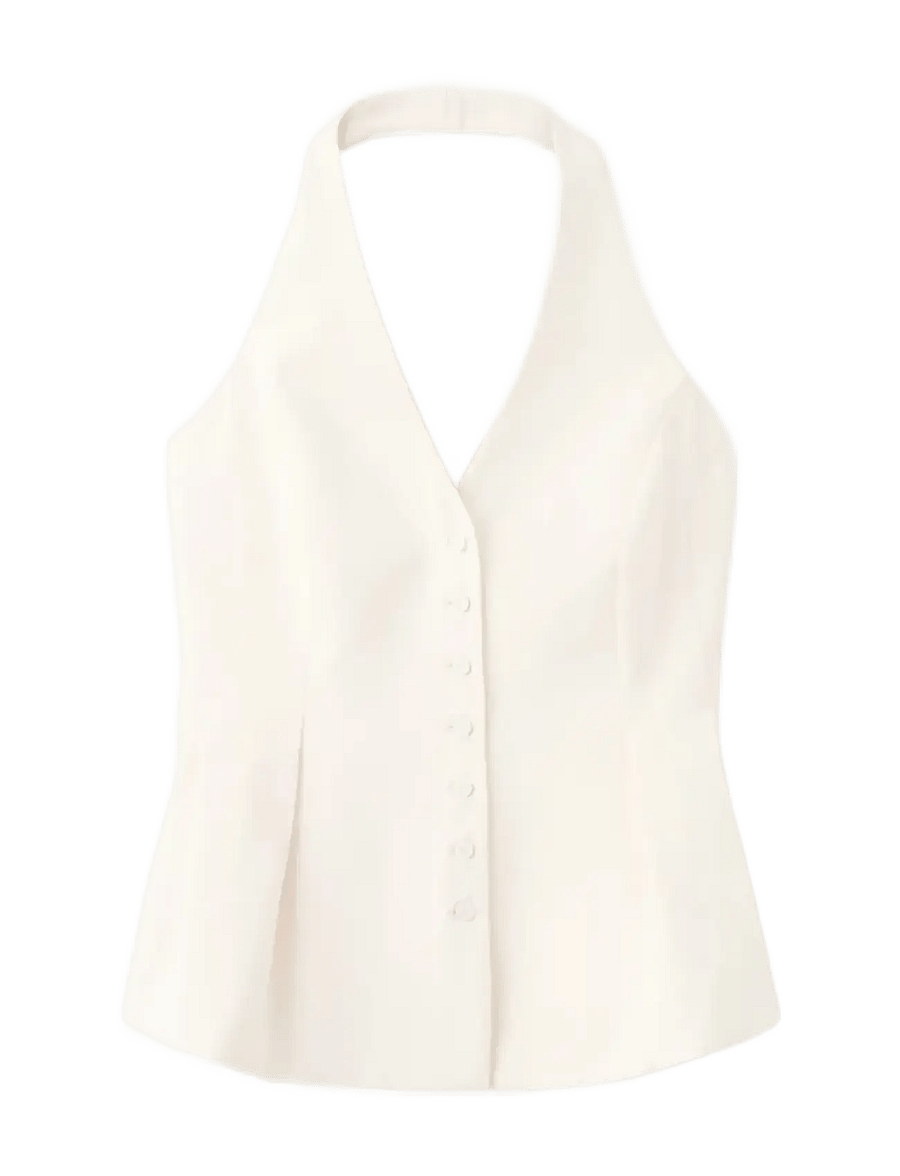 Mango - Peplum top with halter neck - hihattomat puserot - yellow - 1