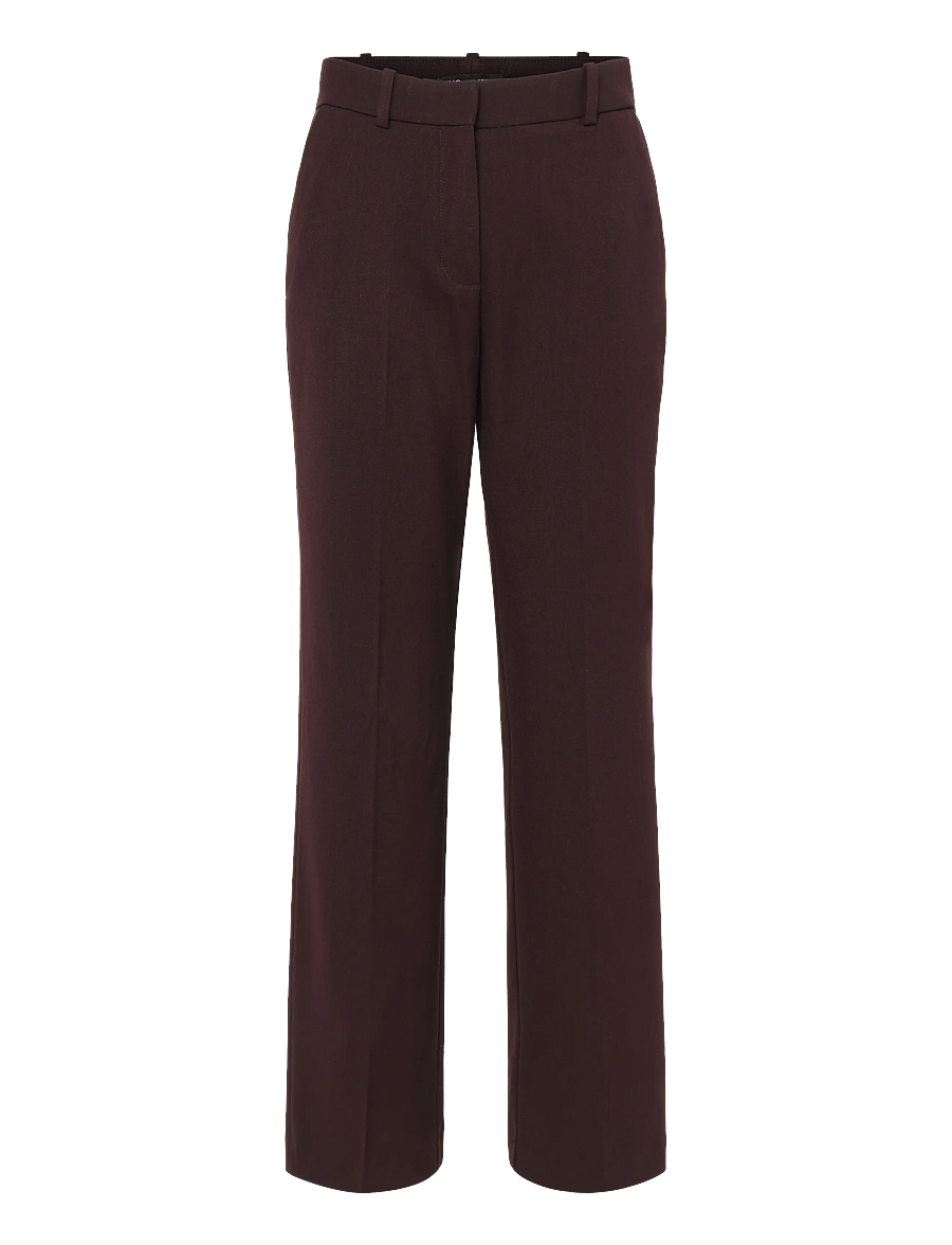 Mango - Straight-fit suit trousers - dark red - 0