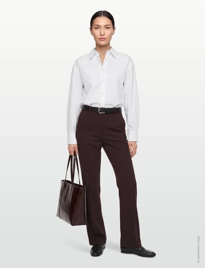 Straight-Fit Suit Trousers - Bukser Med Lige Ben