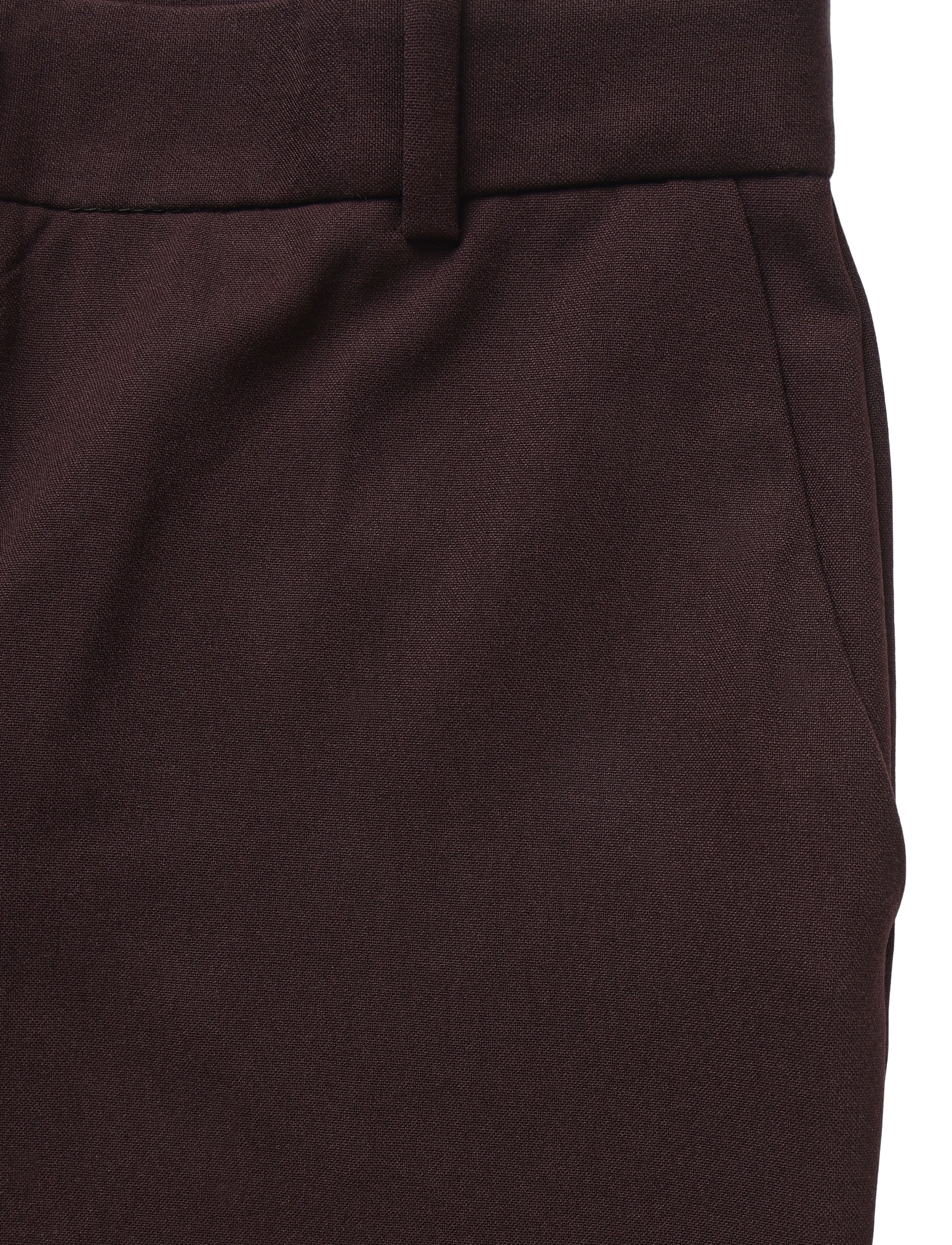 Mango - Straight-fit suit trousers - dark red - 4
