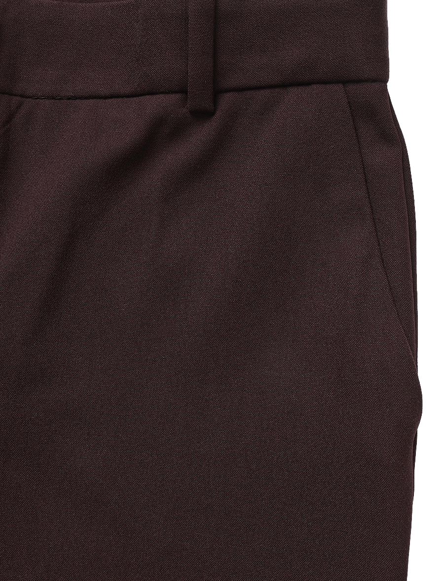 Mango - Straight-fit suit trousers - dark red - 4