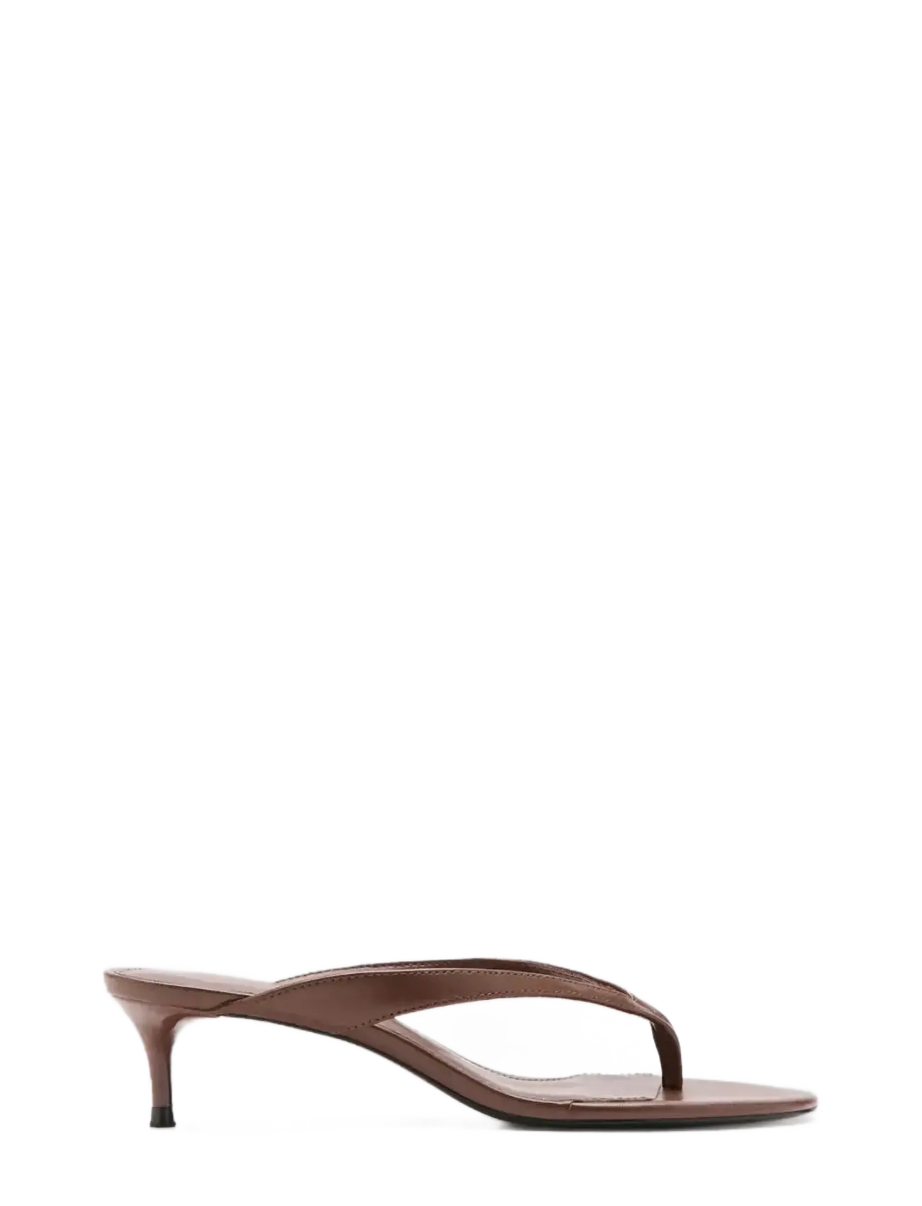 Mango Strappy heeled sandals - Sandaler - DARK BROWN / brown