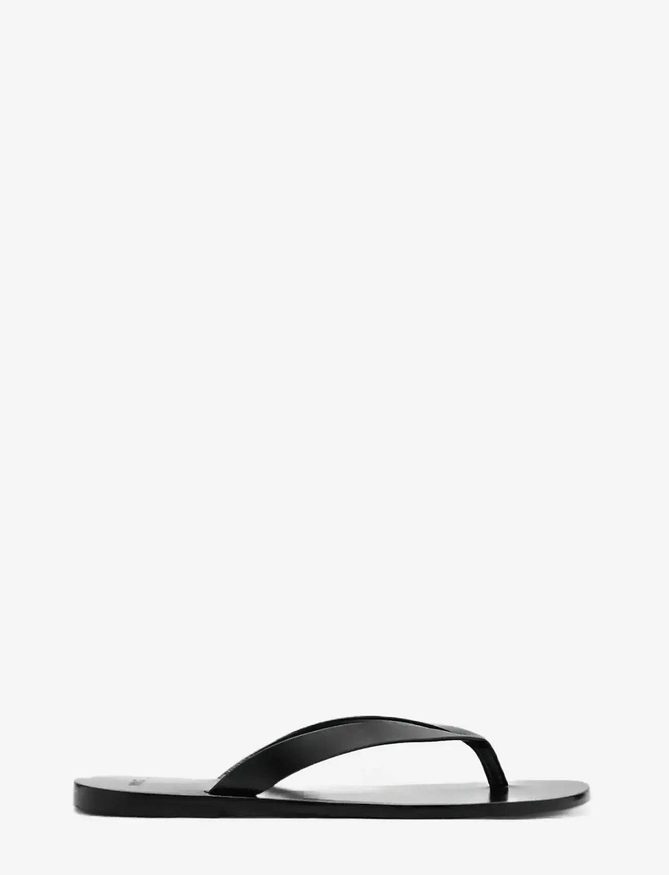 Mango - Leather strap sandals - klipklapper - black - 0