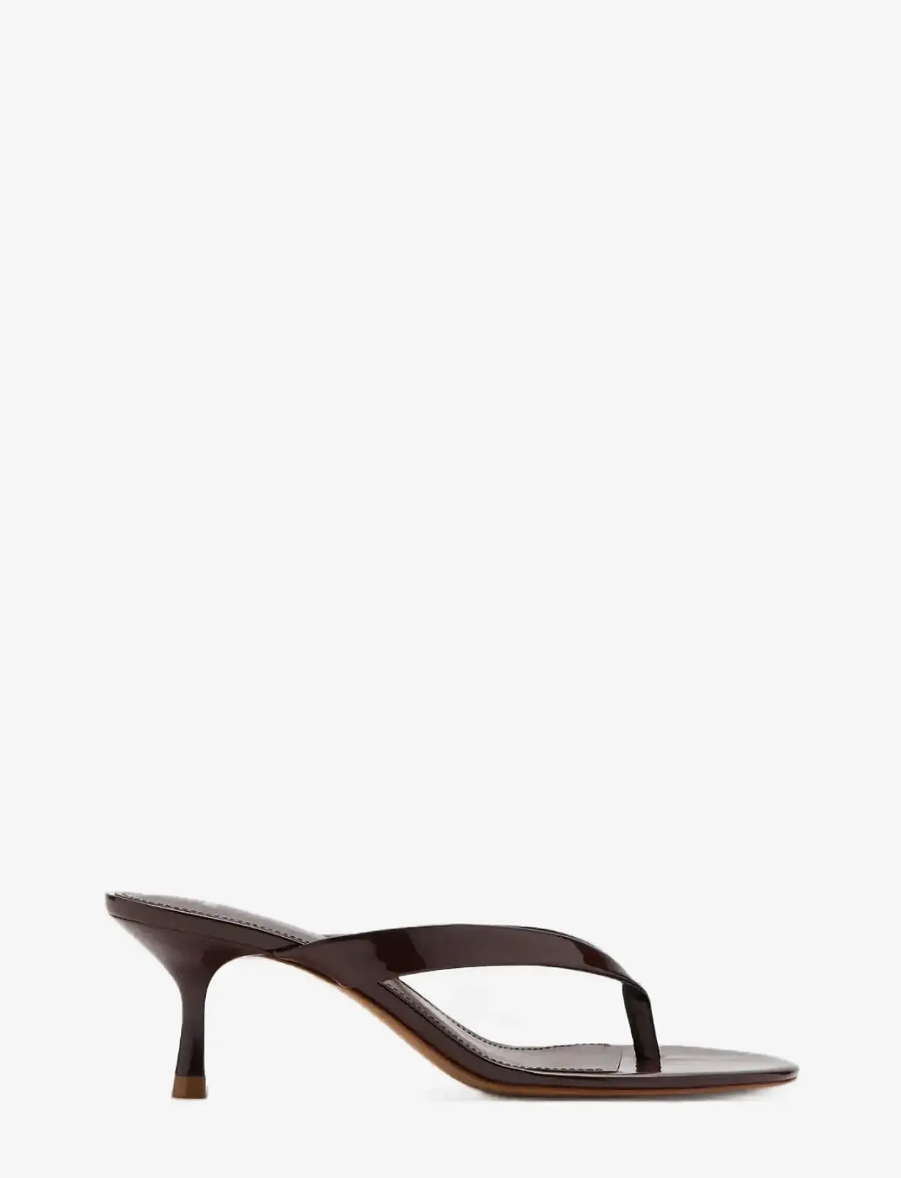 Mango - Strappy heeled sandals - sandaletter - dark brown - 0