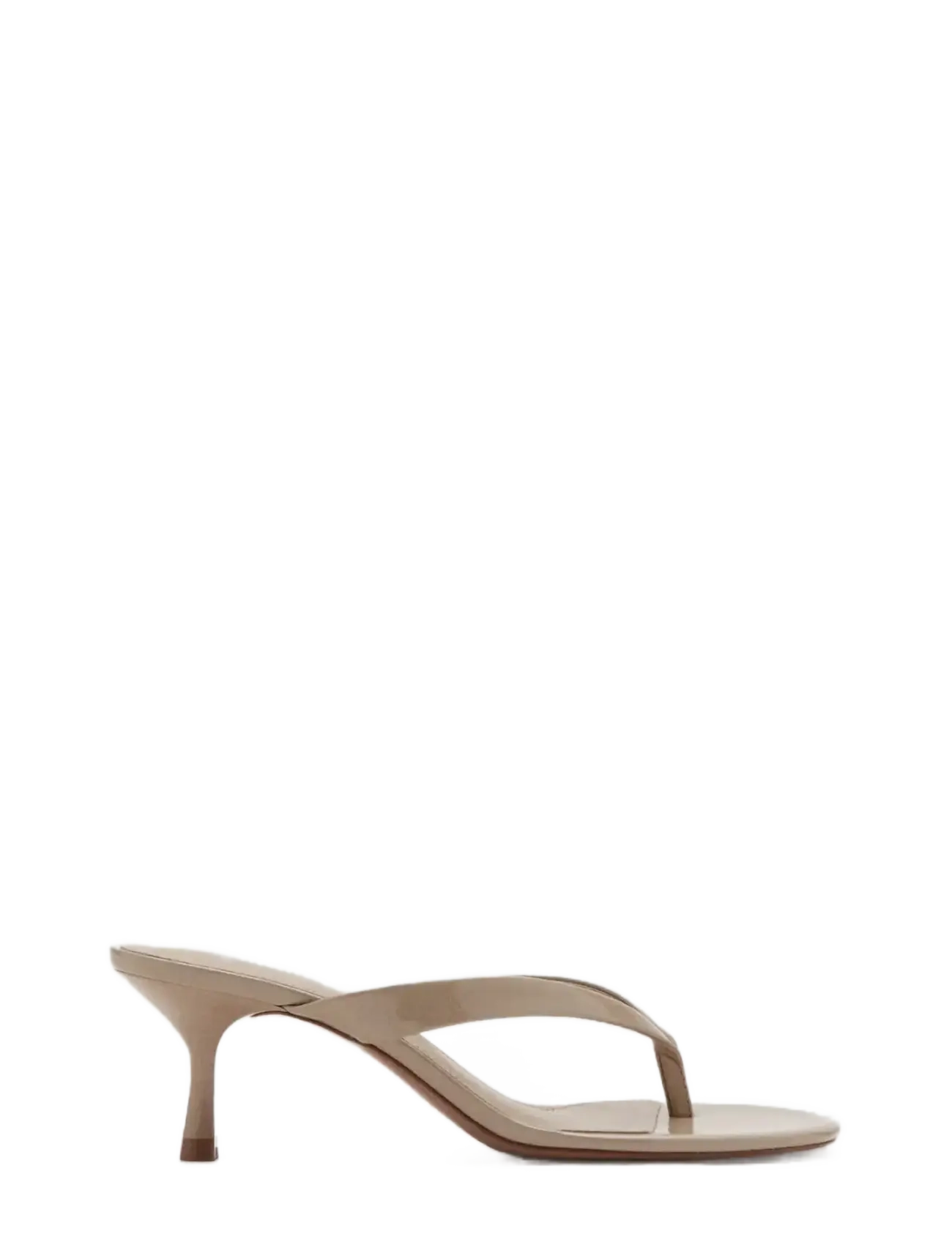 Mango Strappy Heeled Sandals, 40, Beige, Hæle > Sandaler Med Hæl, Dame