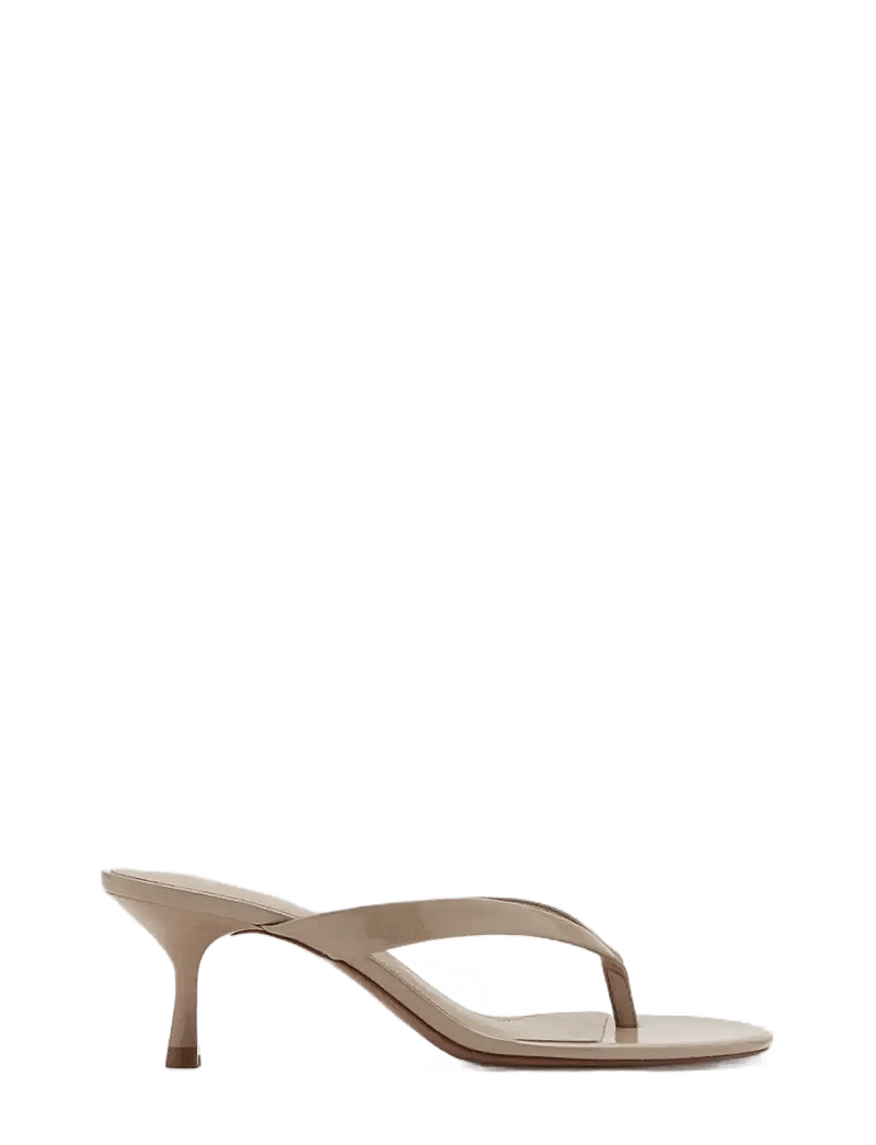 Mango - Strappy heeled sandals - sandaletter - lt pastel brown - 0