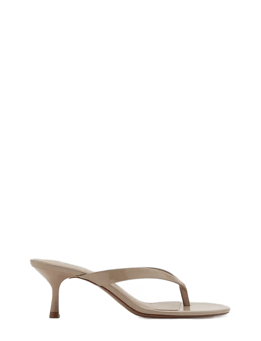 Mango - Strappy heeled sandals - sandaletter - lt pastel brown - 0