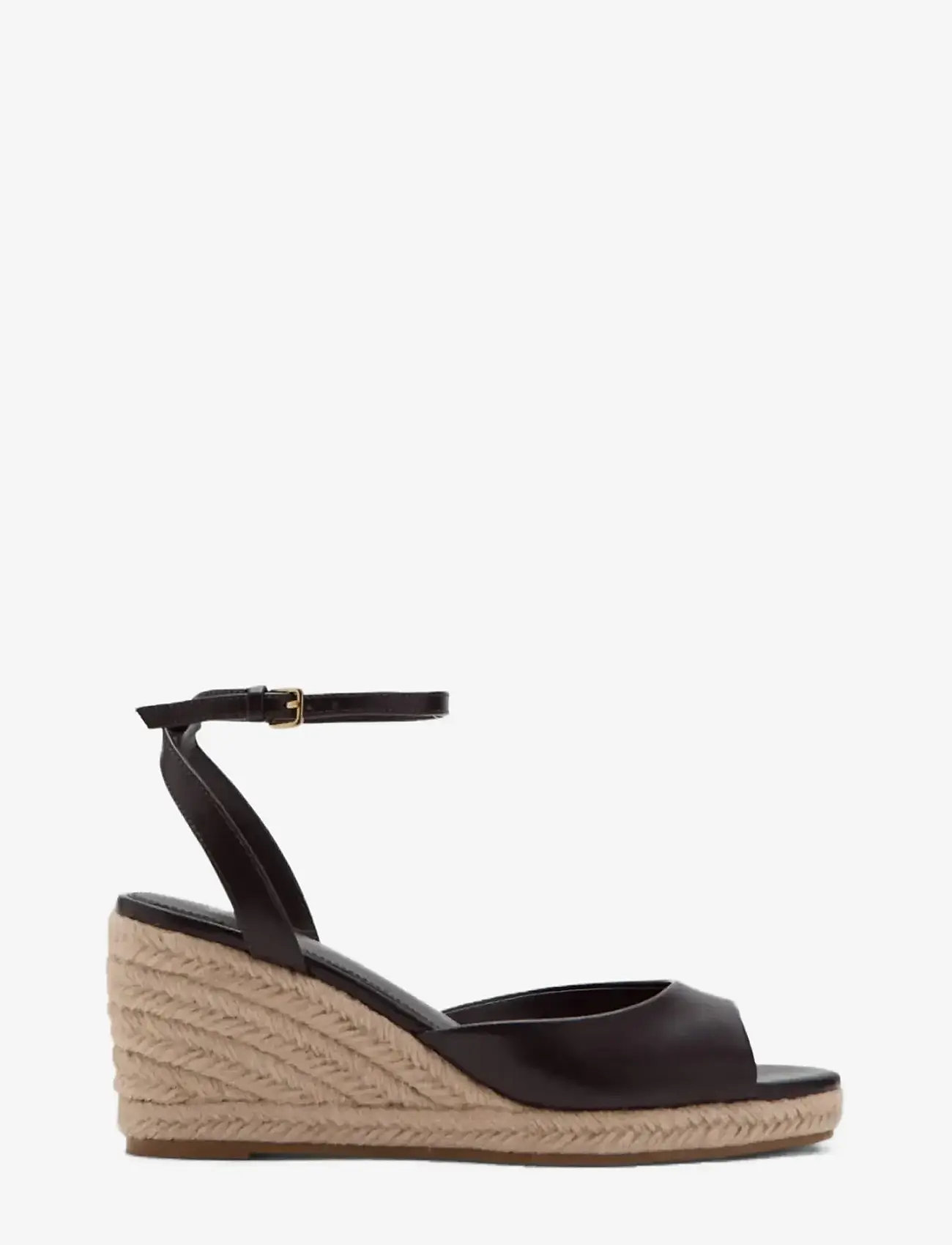 Mango - Espadrille wedge sandal - højhælede espadrillos - dark brown - 0