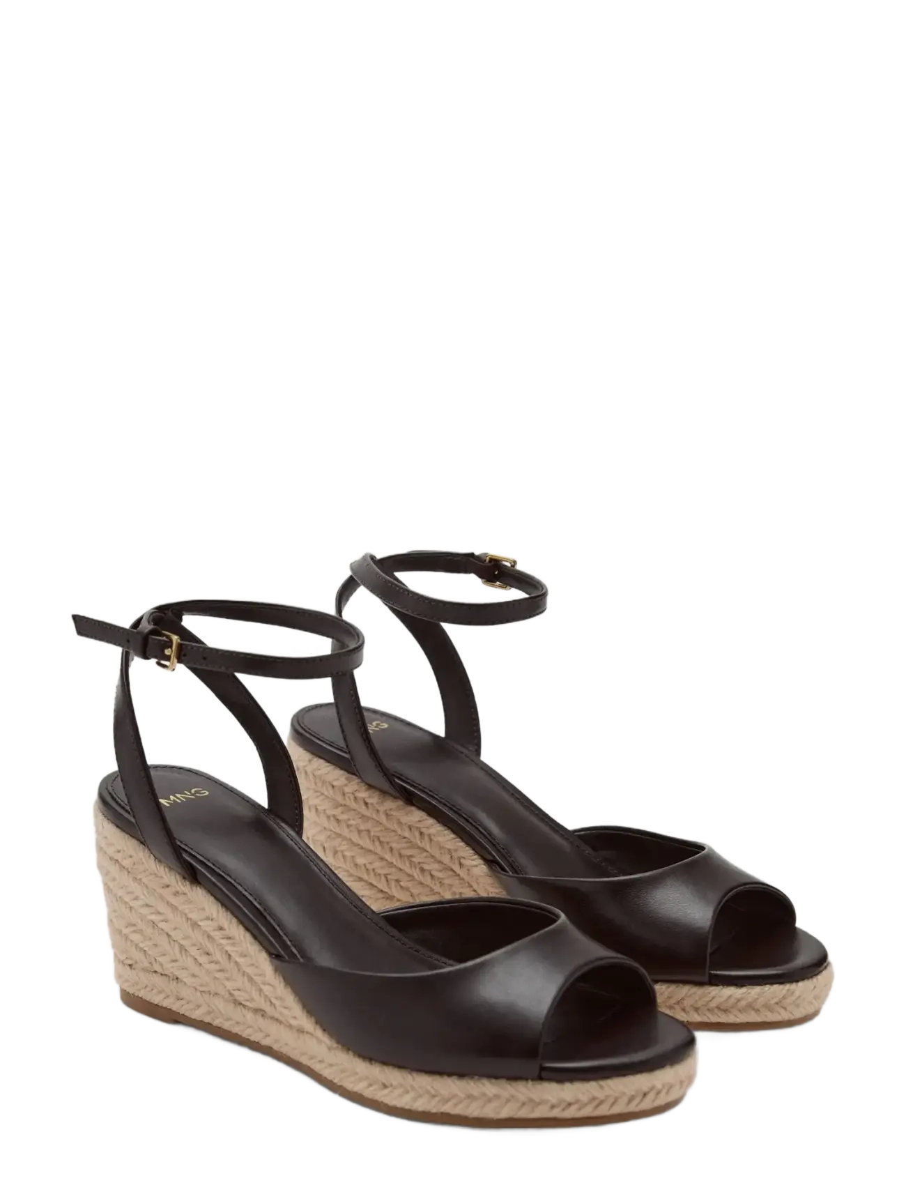 Mango - Espadrille wedge sandal - korolliset espadrillot - dark brown - 1
