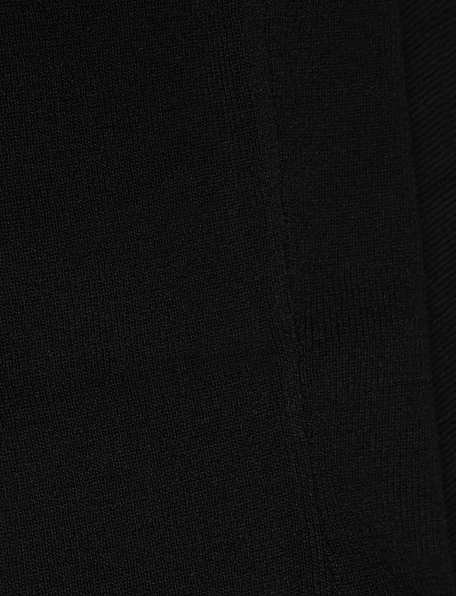 Mango - Knit asymmetric top - crop tops - black - 4
