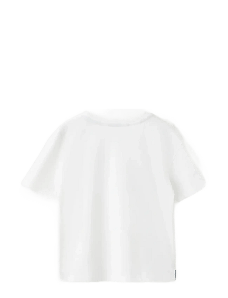 Mango - Printed cotton-blend t-shirt - sportstoppe - white - 1