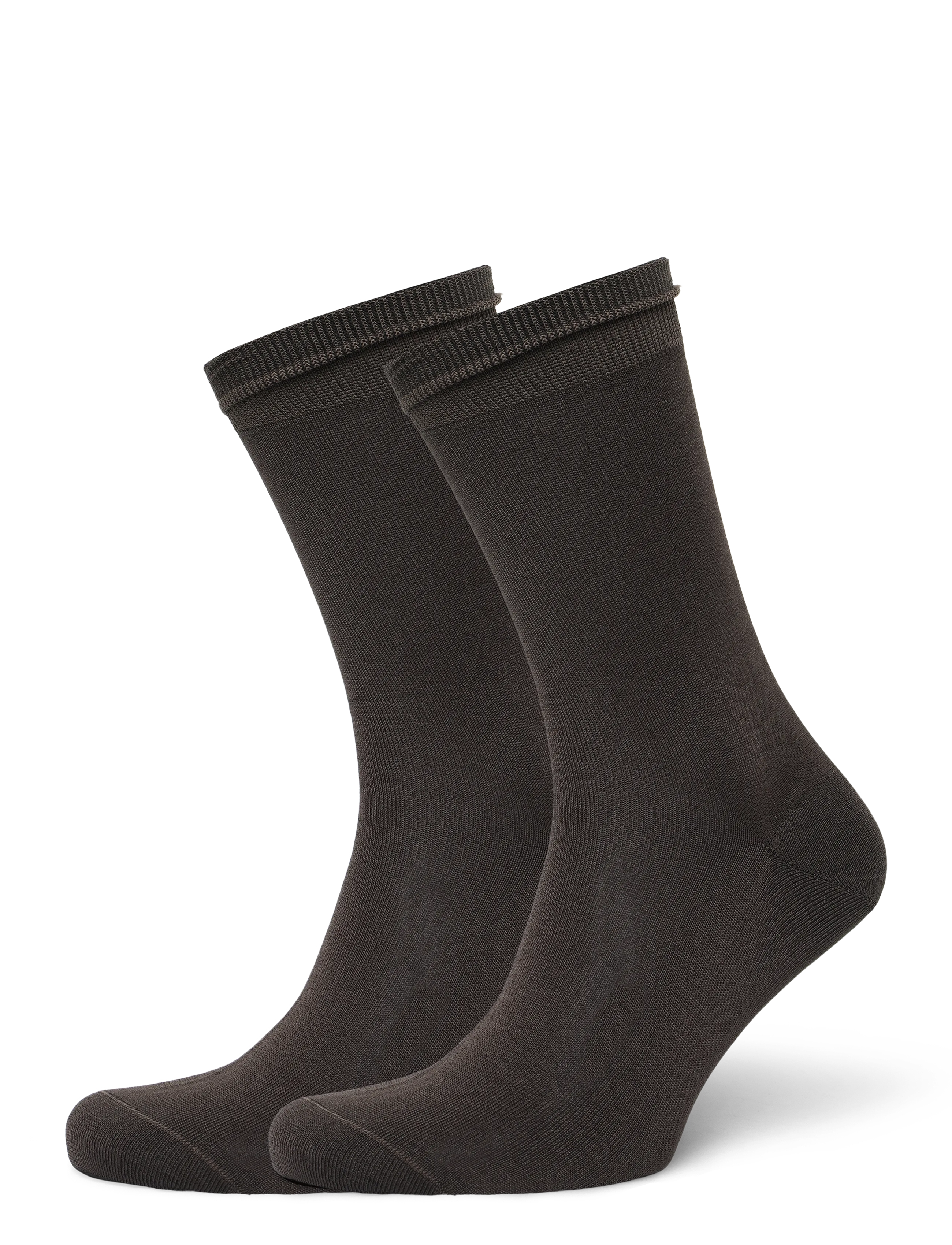 Mango Pack of 2 long cotton socks - Mango - BROWN / brown