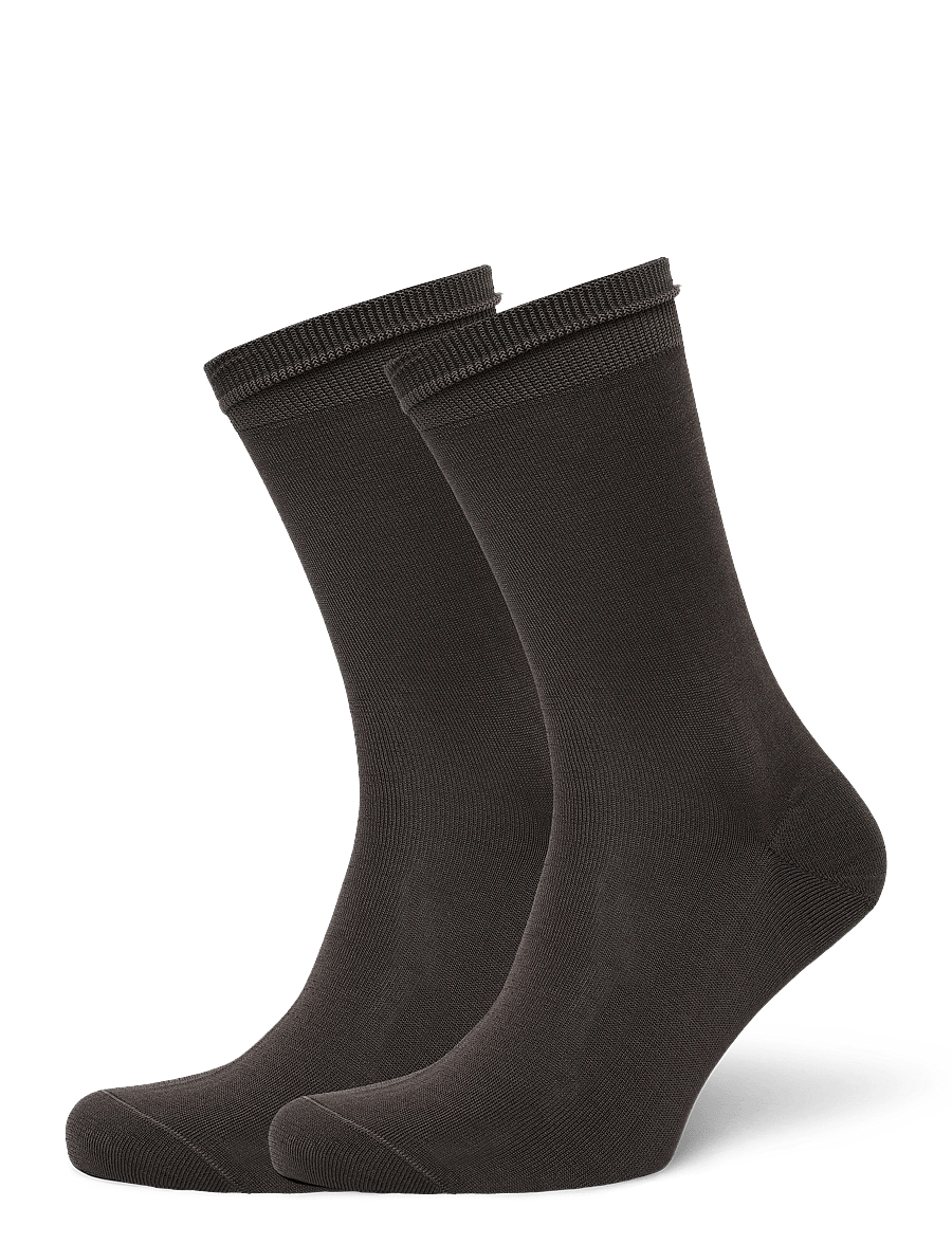 Mango - Pack of 2 long cotton socks - sokker - brown - 0