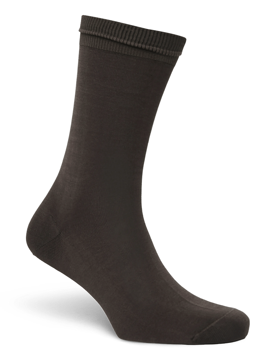Mango - Pack of 2 long cotton socks - sokker - brown - 2