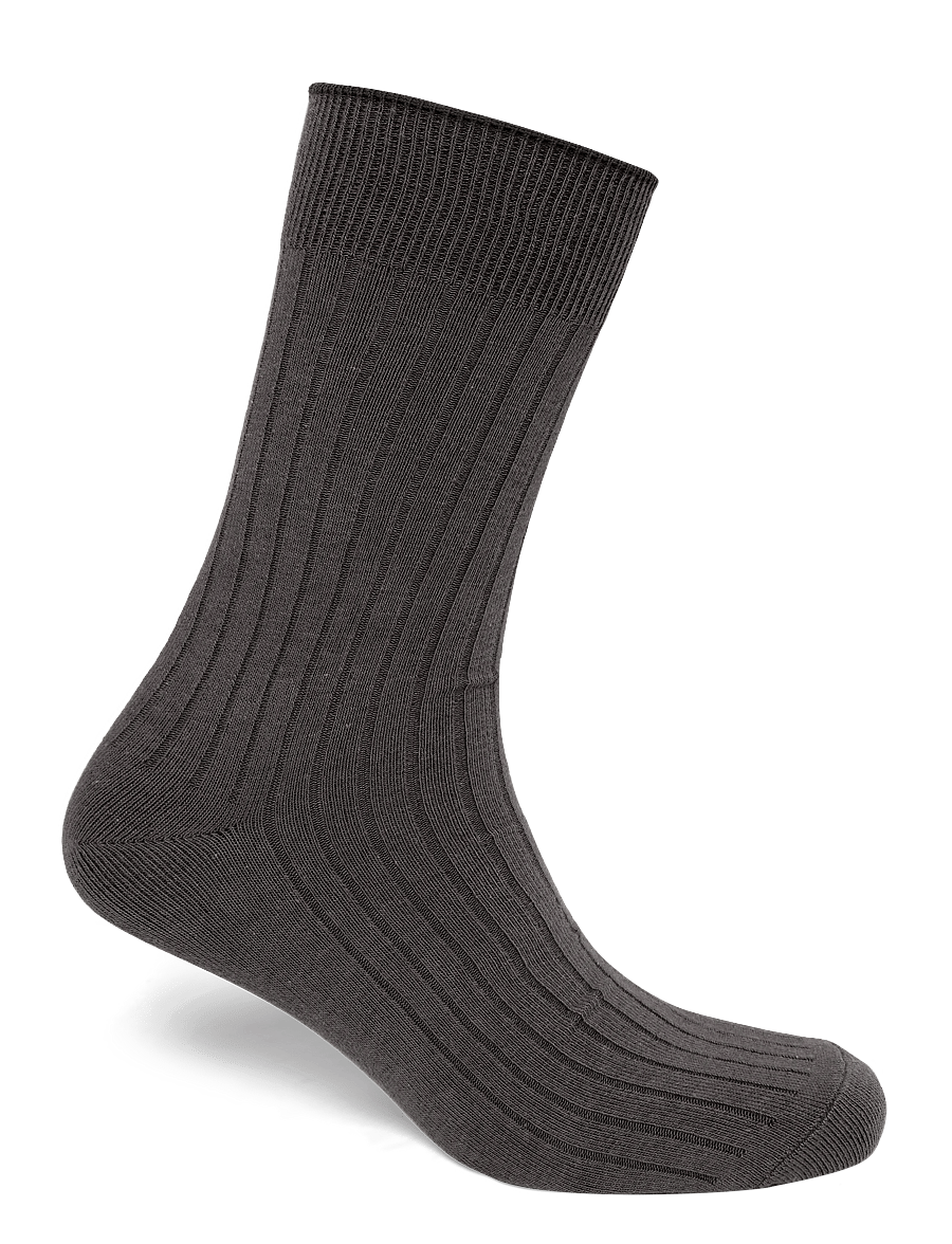 Mango - Pack of 2 ribbed cotton socks - sokker - navy - 2