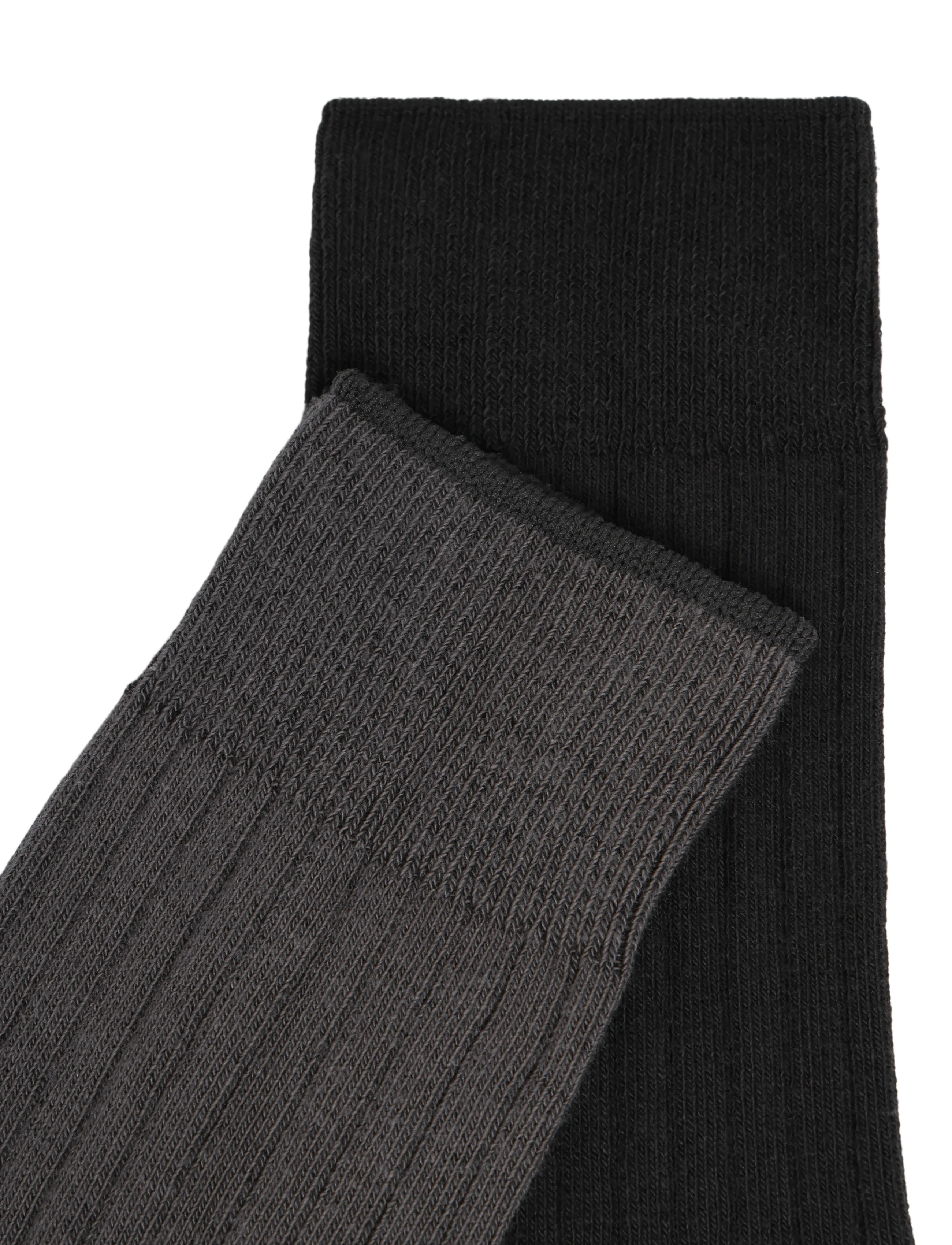 Mango - Pack of 2 ribbed cotton socks - vanliga strumpor - navy - 4