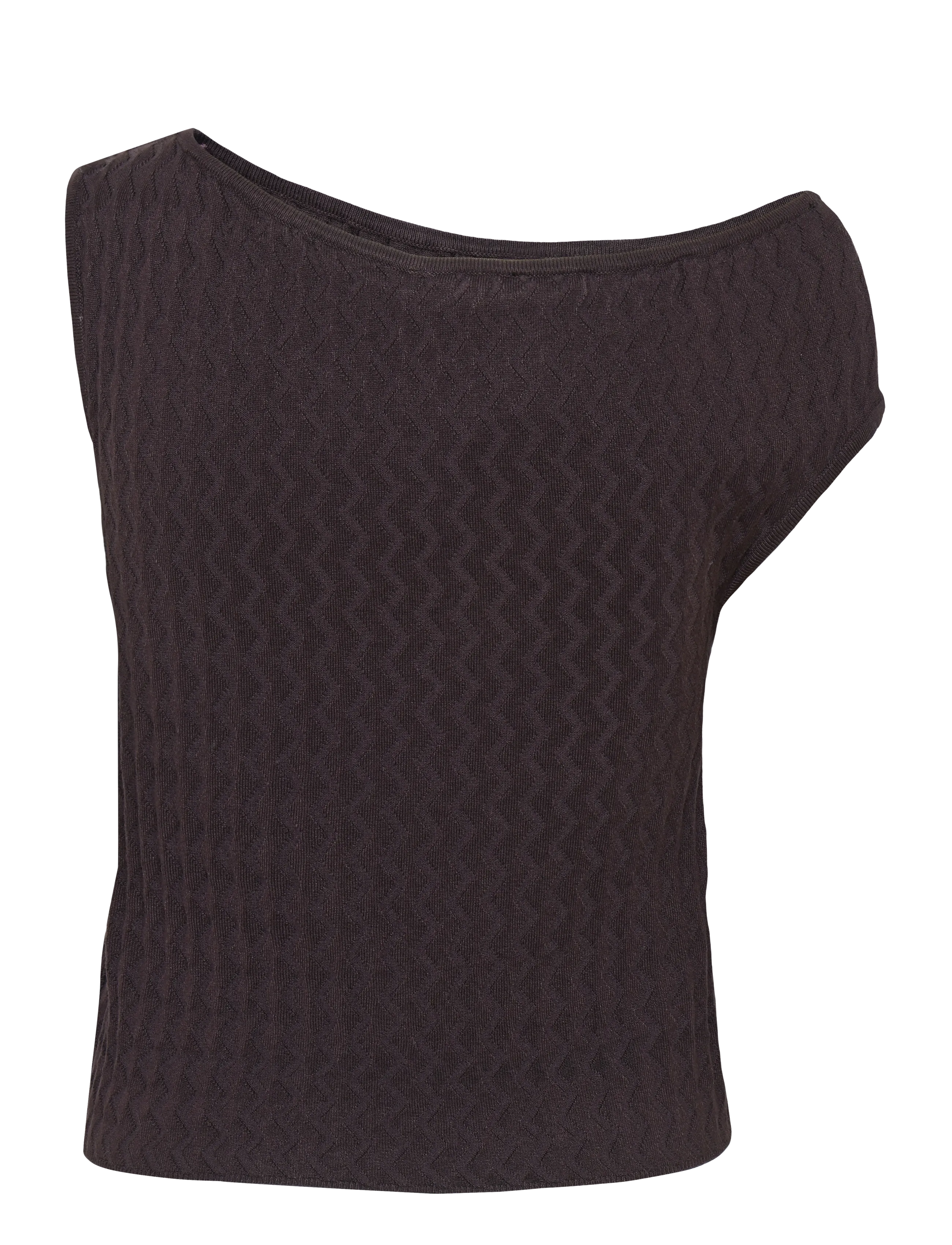 Mango - Boat-neck knitted top - crop tops - medium purple - 2