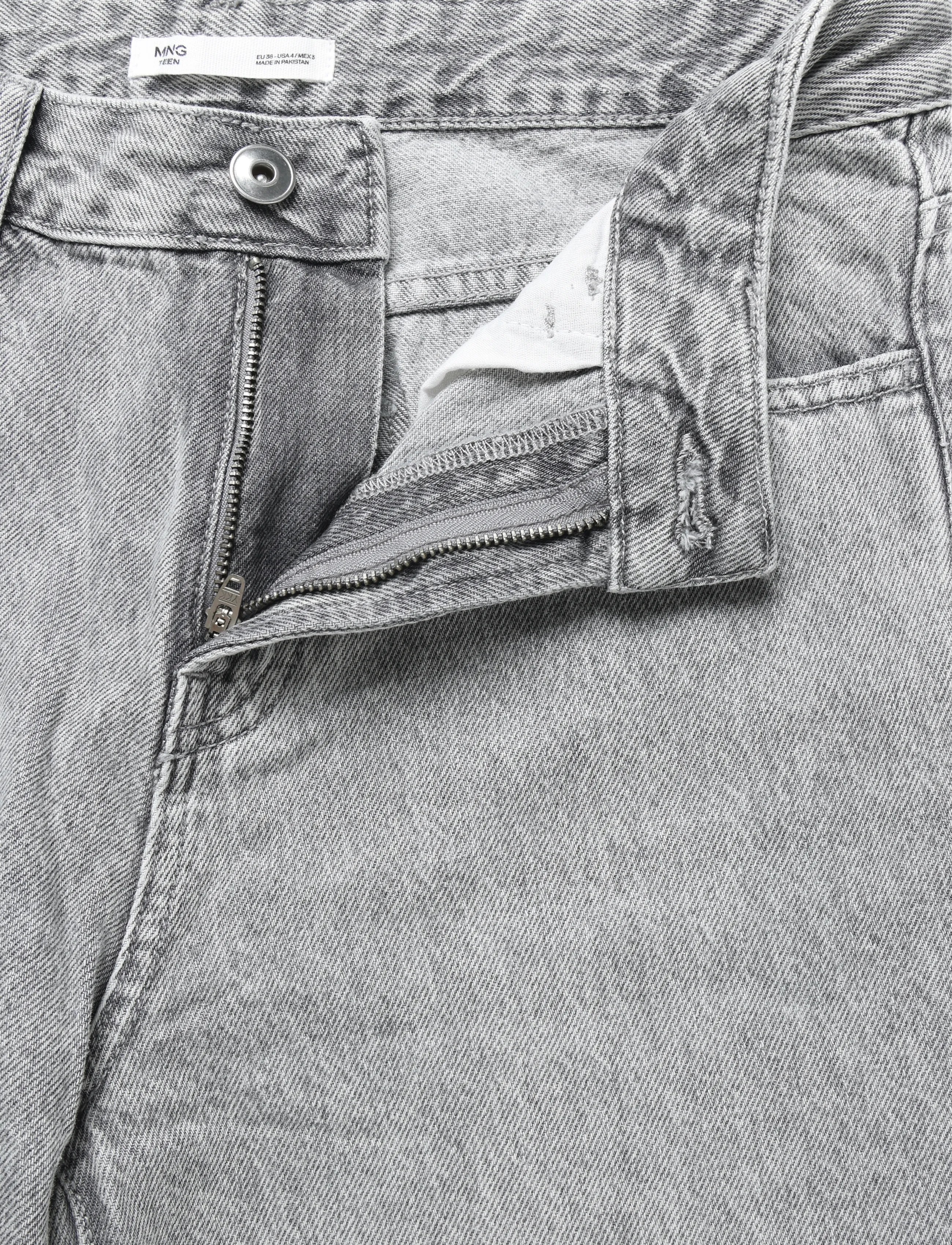 Mango - Low-waist wide-leg jeans - vida jeans - open grey - 3
