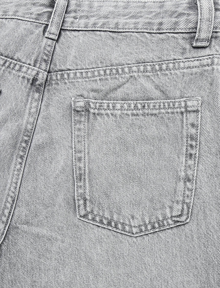Mango - Low-waist wide-leg jeans - vida jeans - open grey - 4