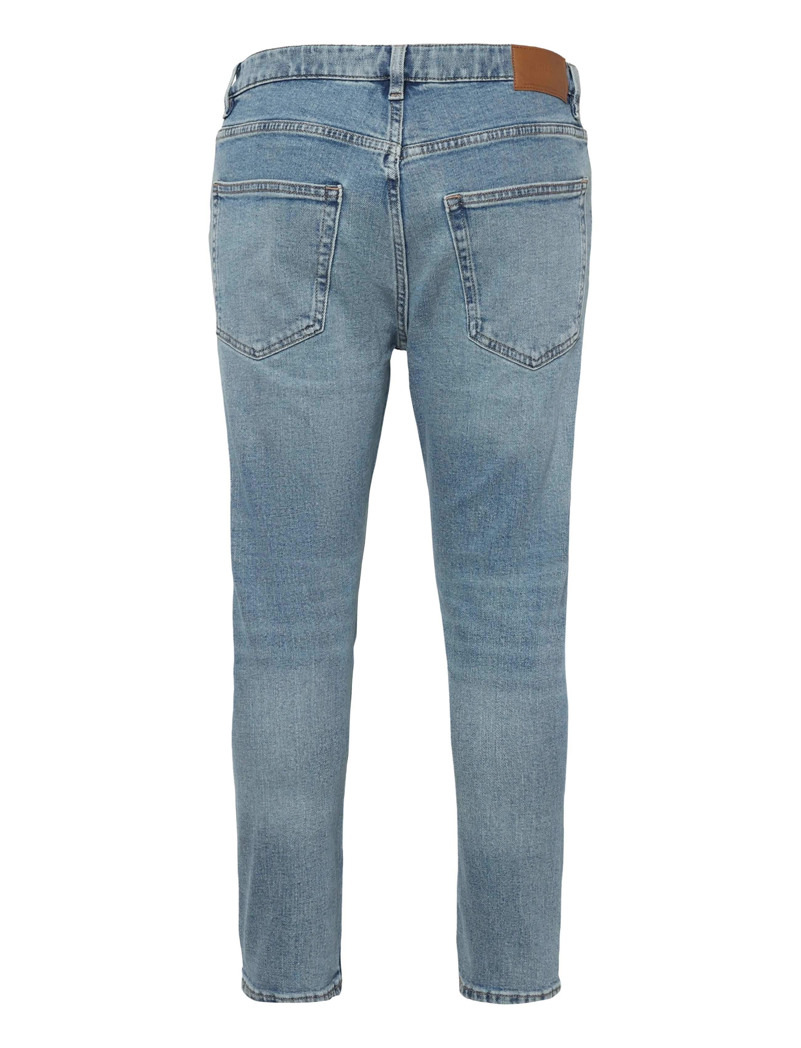Mango - Ben cropped tapered-fit jeans - tapered jeans - open blue - 2