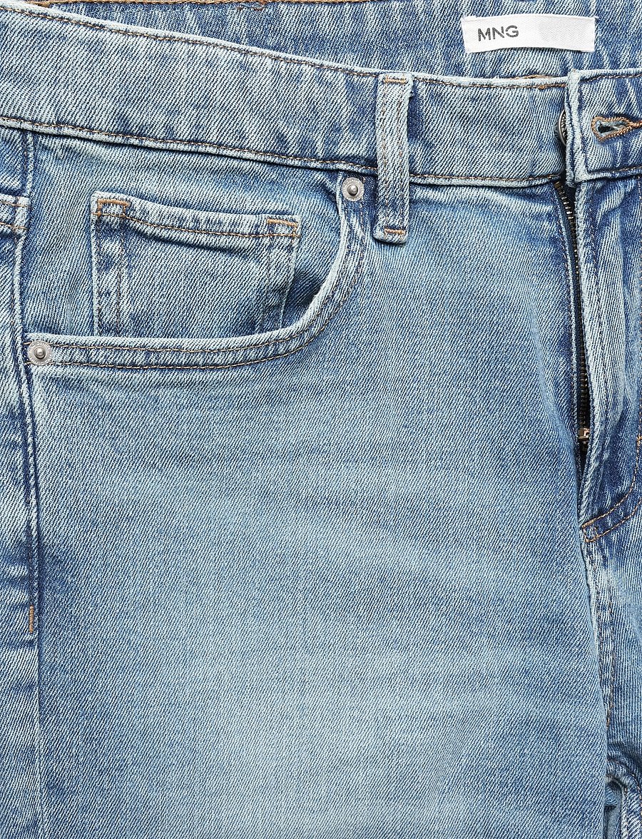 Mango - Ben cropped tapered-fit jeans - tapered jeans - open blue - 4
