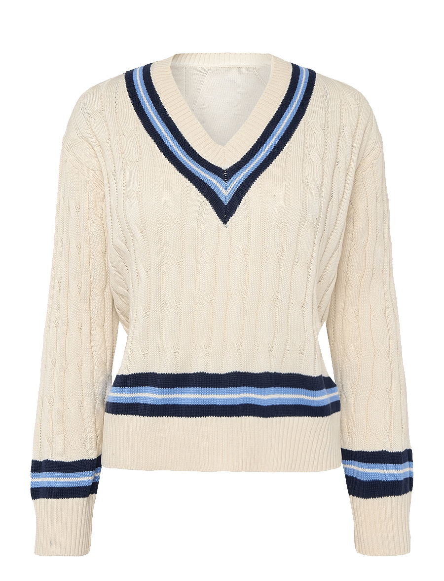 Mango - Braided knitted sweater - striktrøjer - light beige - 1