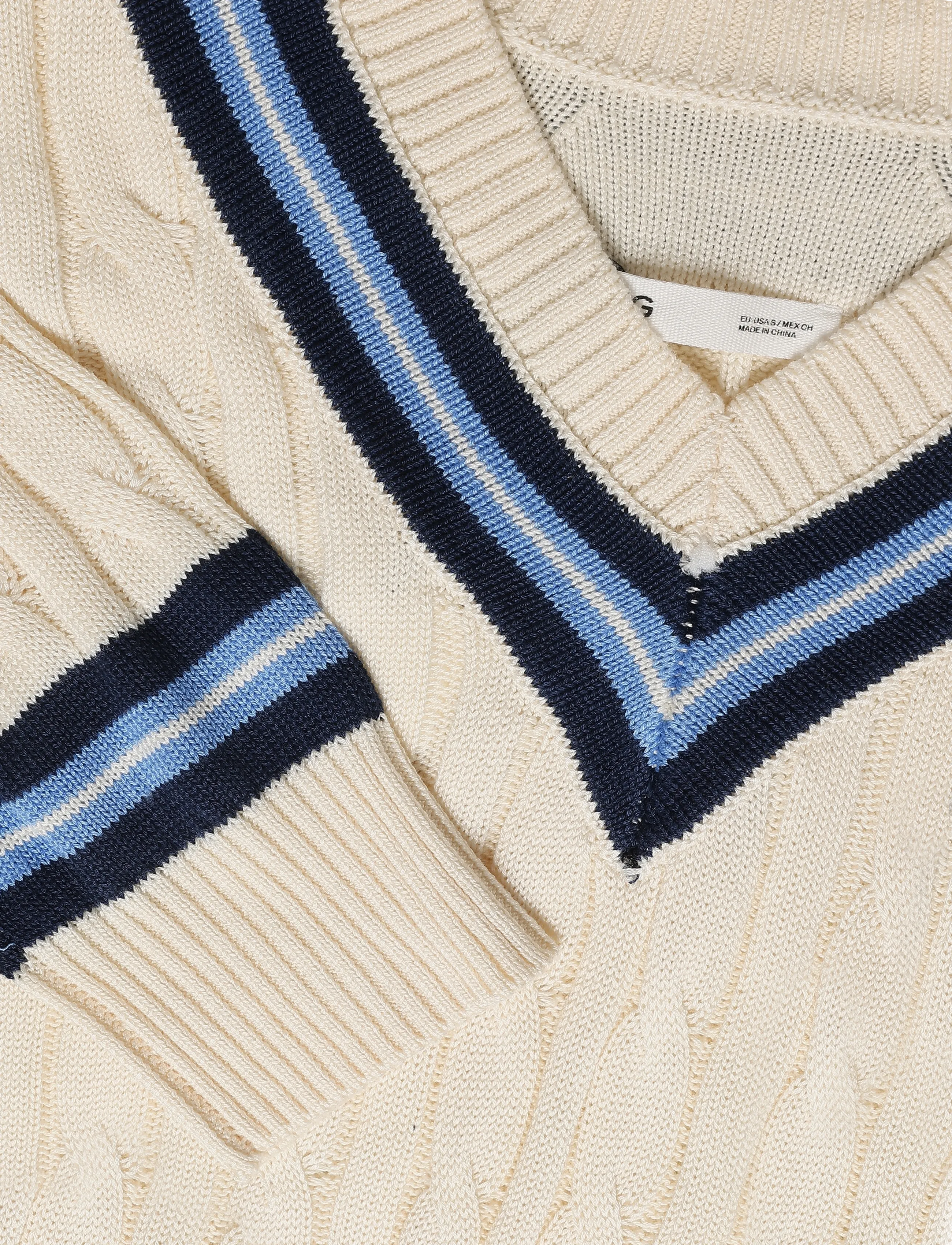 Mango - Braided knitted sweater - light beige - 2