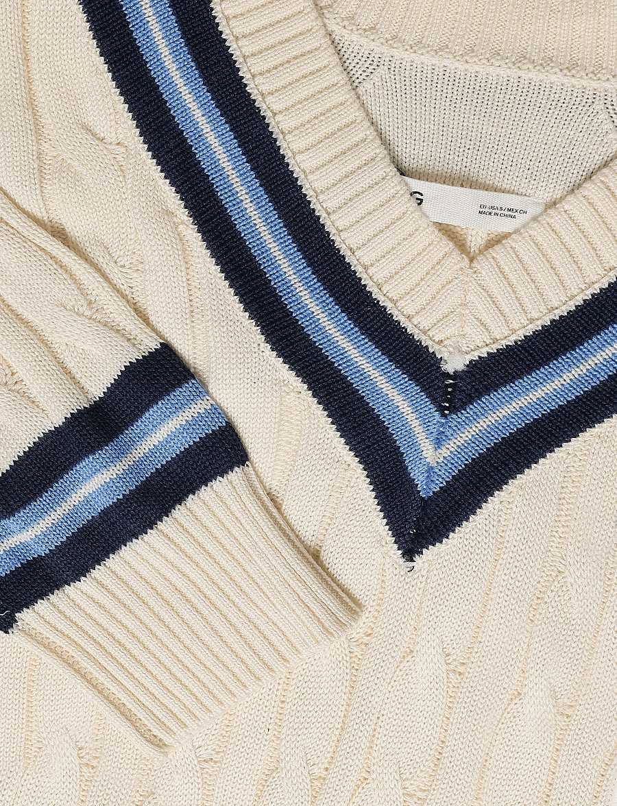 Mango - Braided knitted sweater - striktrøjer - light beige - 5