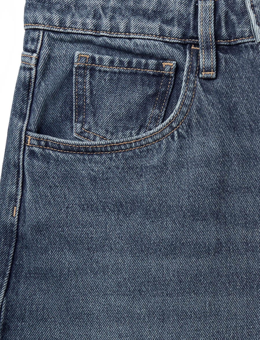 Mango - Mid-rise balloon jeans - barrel jeans - open blue - 4