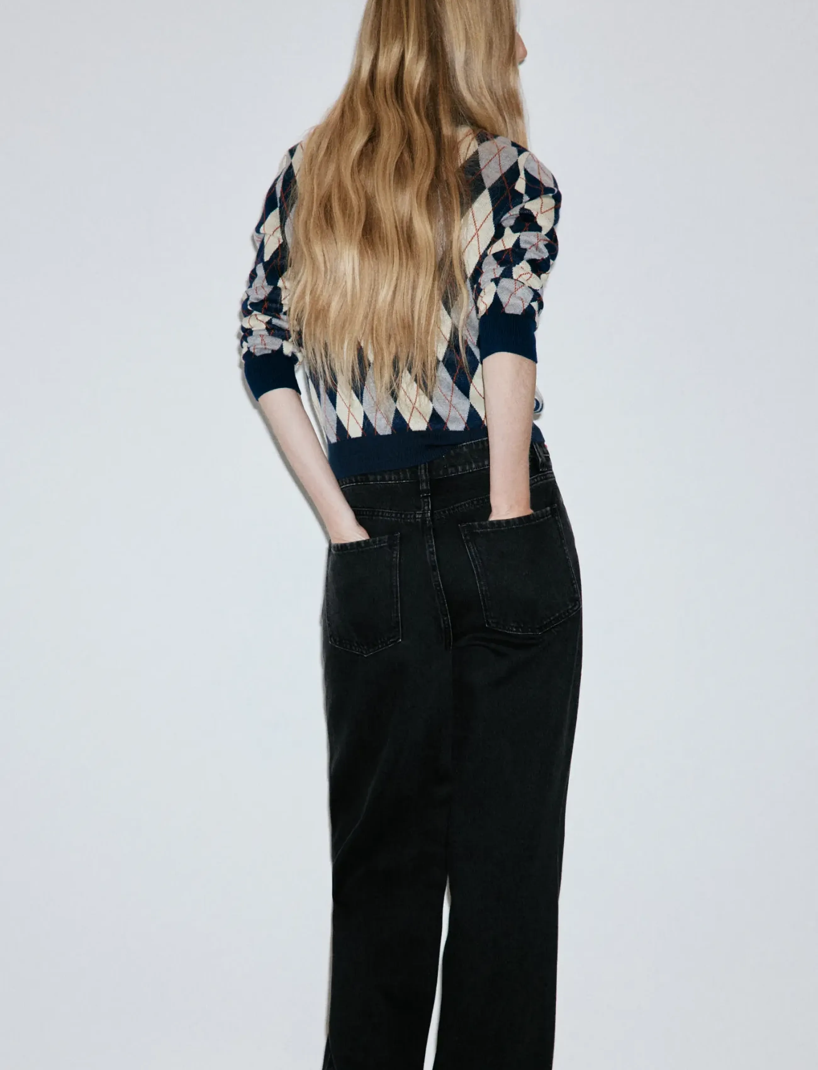 Mango - Danila high-waisted wide leg jeans - vida jeans - open grey - 3