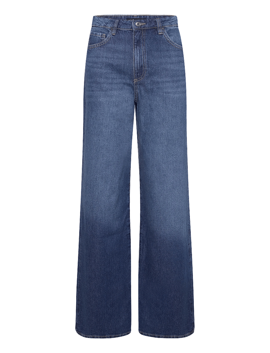 Mango - Danila high-waisted wide leg jeans - brede jeans - open blue - 0