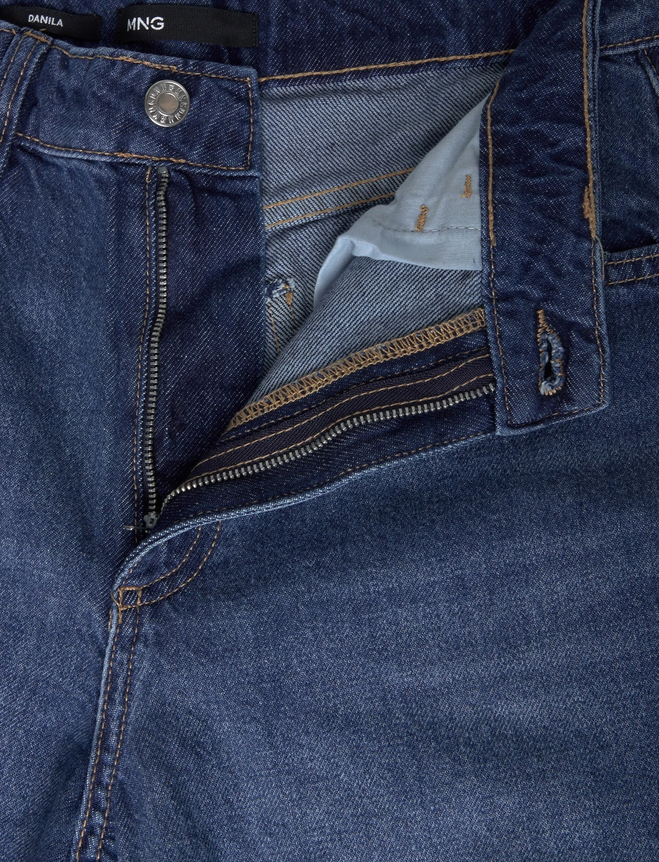 Mango - Danila high-waisted wide leg jeans - brede jeans - open blue - 3
