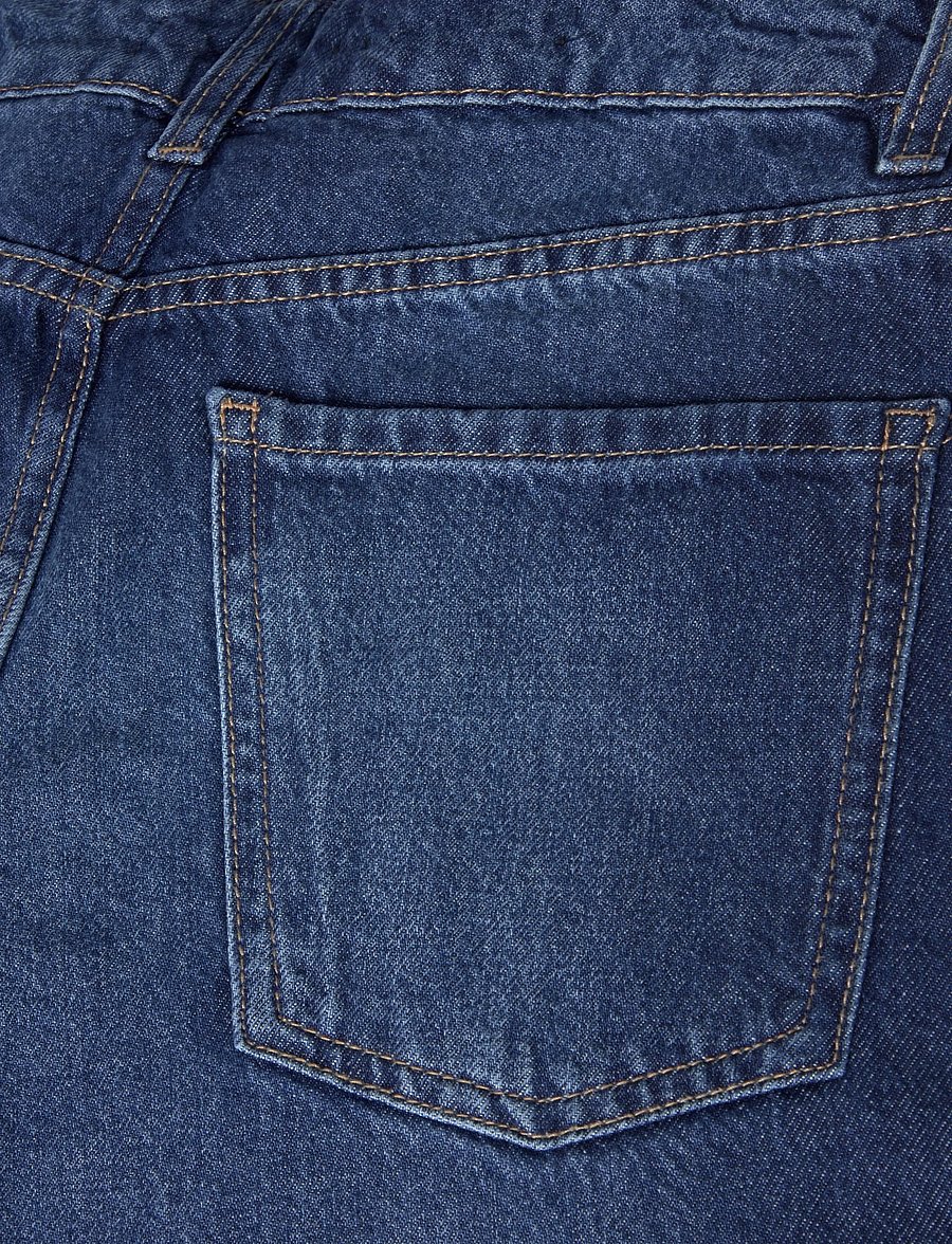 Mango - Danila high-waisted wide leg jeans - brede jeans - open blue - 4