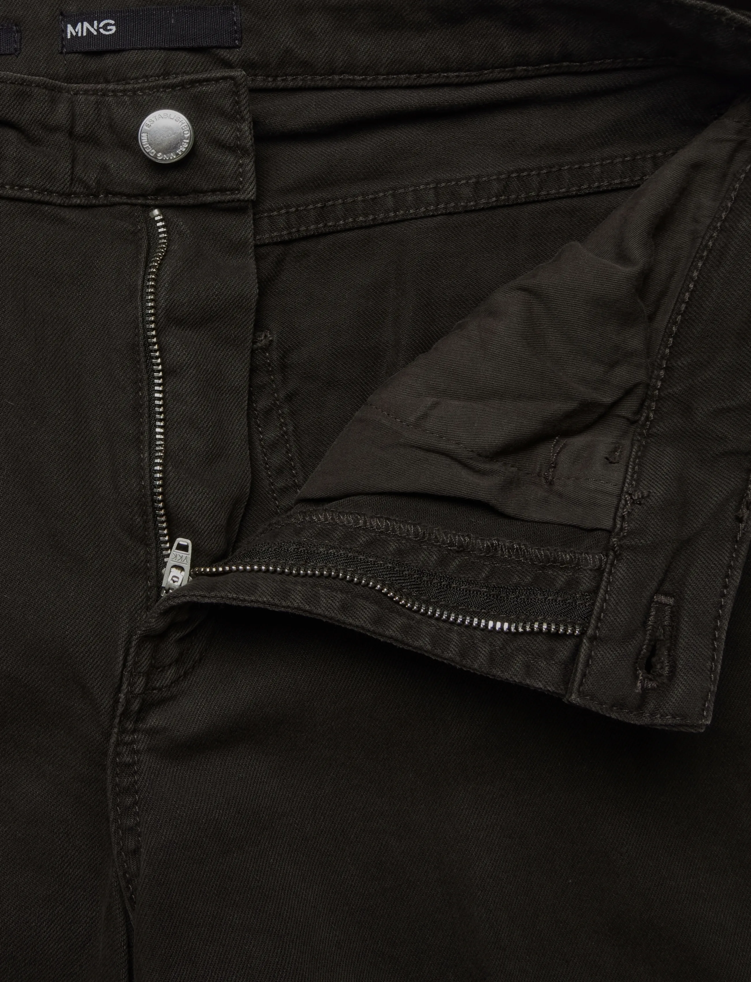 Mango - High-waisted wideleg jeans - brede jeans - dark brown - 3