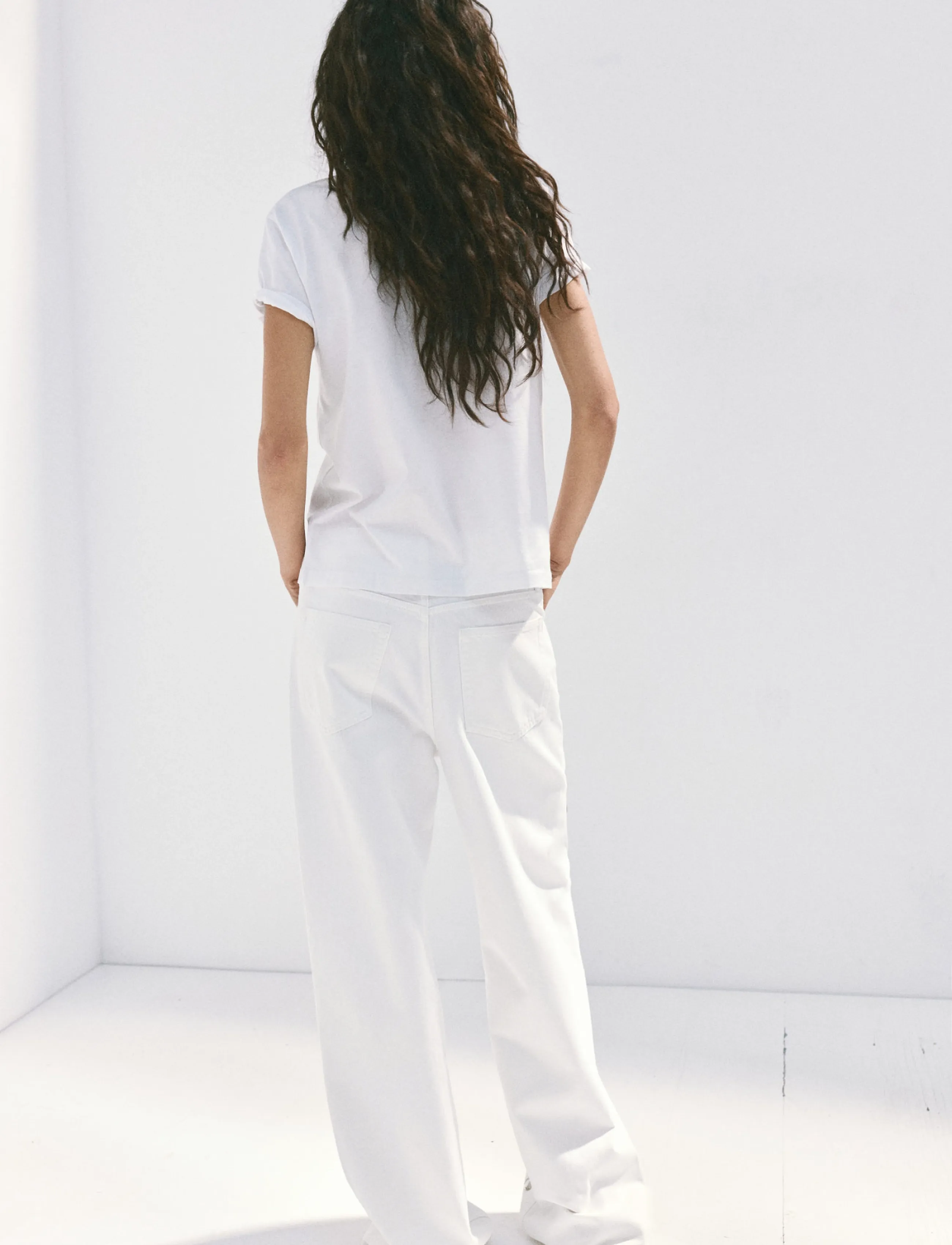 Mango - Straight-fit jeans with studs - straight jeans - natural white - 2