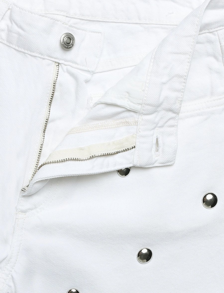 Mango - Straight-fit jeans with studs - raka jeans - natural white - 5