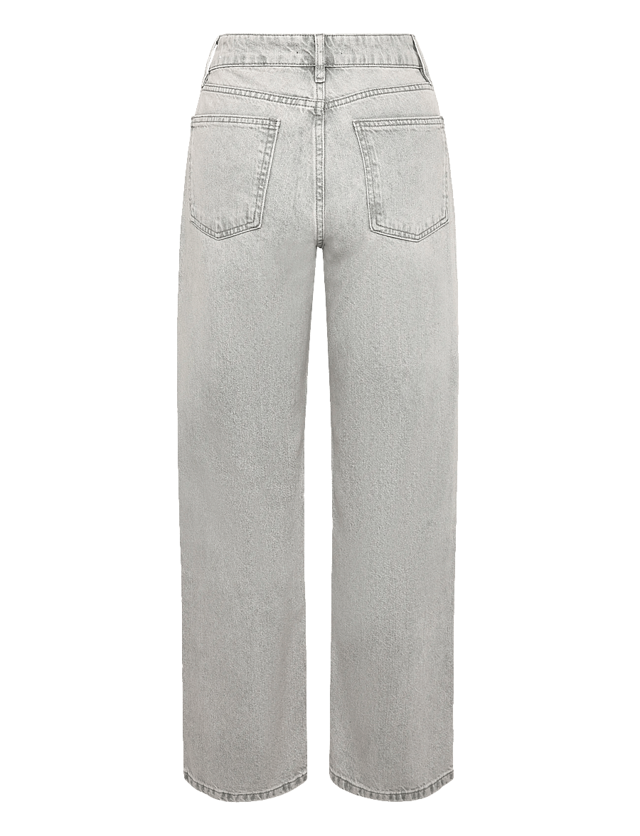 Mango - Mid-rise studded jeans - raka jeans - open grey - 2