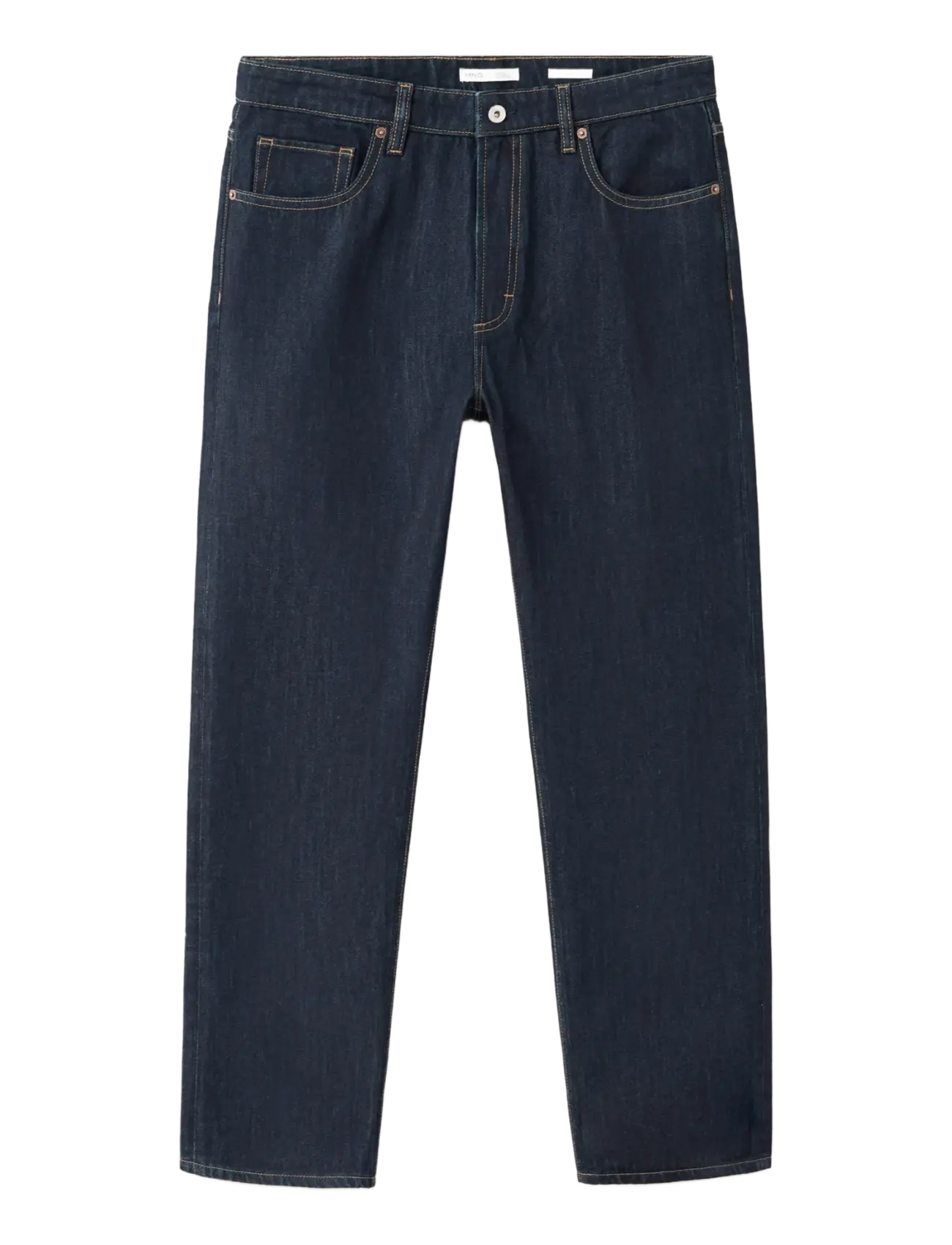 Mango - Moby relaxed fit dark wash jeans - loose jeans - open blue - 1