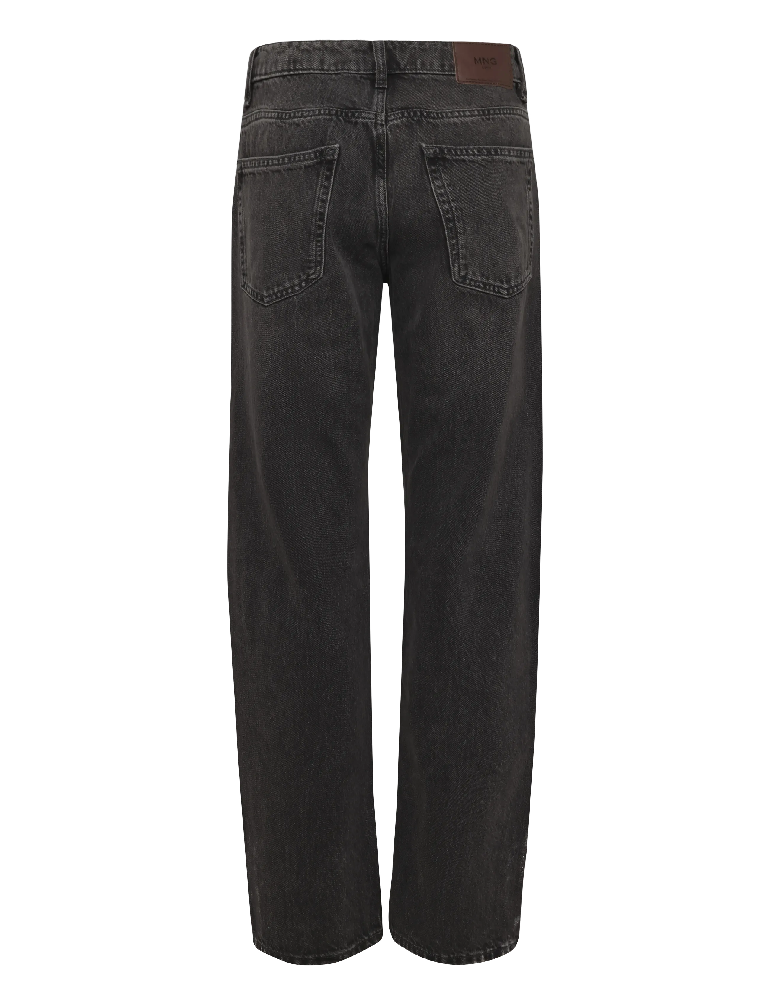 Mango - Moby relaxed fit dark wash jeans - loose jeans - open grey - 2