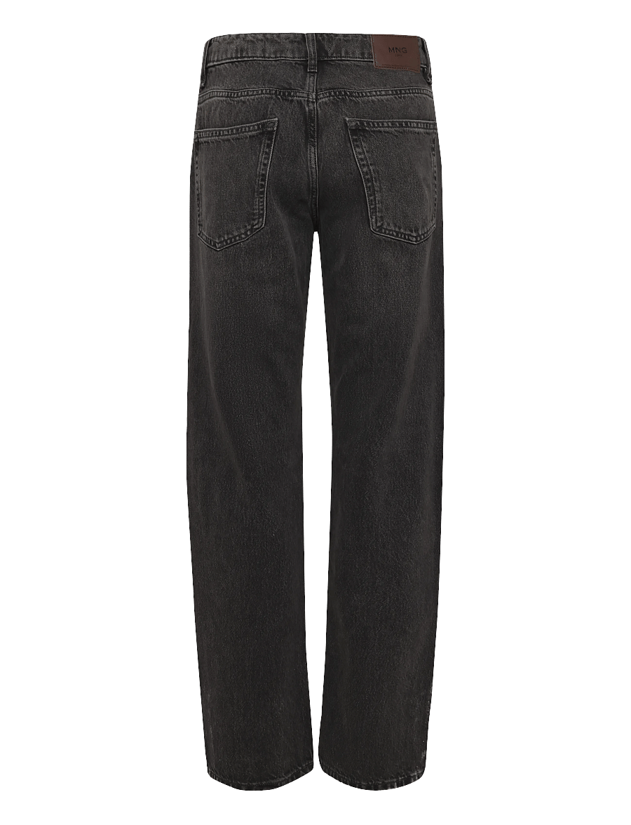 Mango - Moby relaxed fit dark wash jeans - loose jeans - open grey - 2