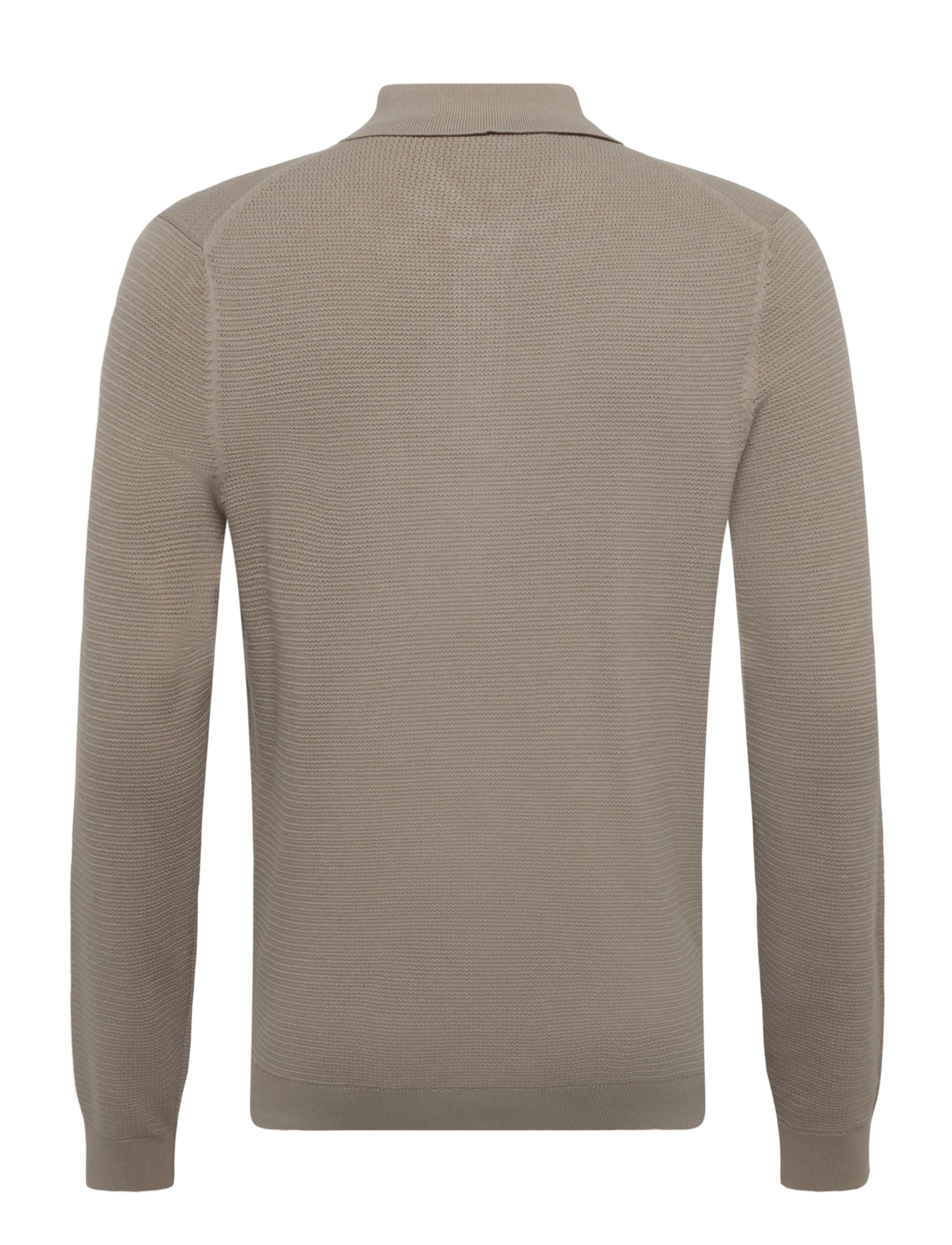 Mango - Fine-knit cotton-blend polo shirt - poloer i strik med lange ærmer - medium grey - 2